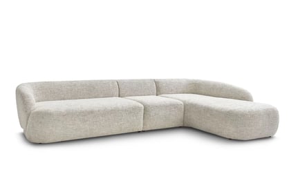 Rohová sedací souprava Finezal 2L+S+OTZP - béžová tkanina Tracy 211-04 Rohová sedací souprava pro obývacího pokoje Finezal 2L+S+OTZP - béžová plecionka Tracy 211-04