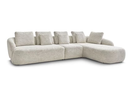 Rohová sedacia súprava Finezal 2L+S+OTZP - béžová tkanina Tracy 211-04