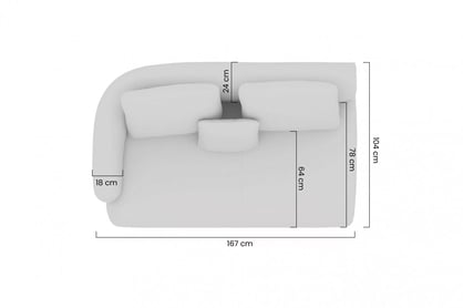 Rohová sedací souprava Finezal 2S+C+2P do obývacího pokoje - béžová tkanina Bellini 20 Rohová sedací souprava pro obývacího pokoje Finezal 2S+C+2P - béžová potahová látka Bellini 20 