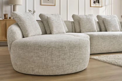 Rohová sedací souprava Finezal OTL+C+2S+S+OTZP - béžová tkanina Tracy 211-04 Rohová sedací souprava pro obývacího pokoje Finezal OTL+C+2S+S+OTZP - béžová plecionka Tracy 211.04