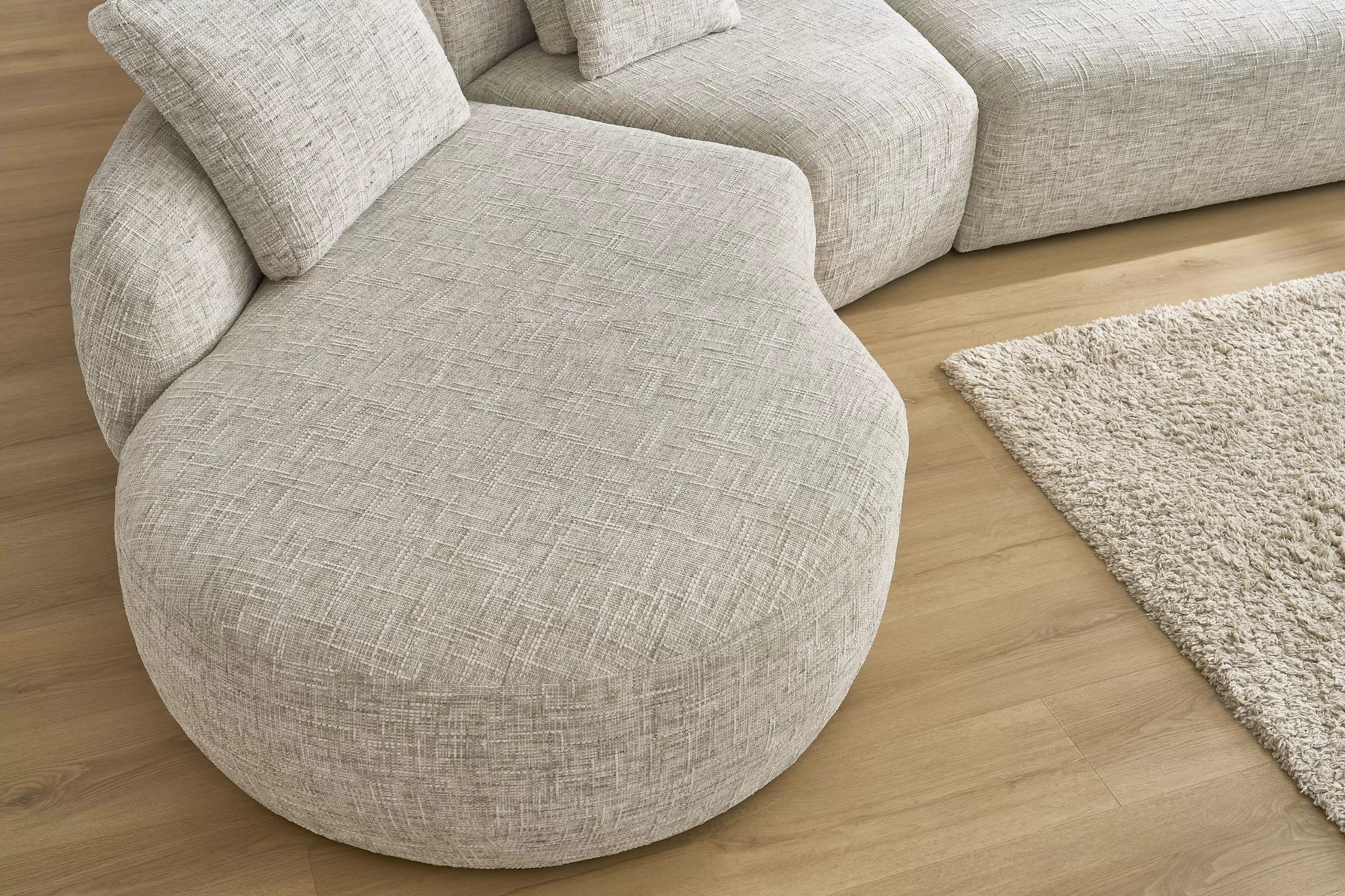 Rohová sedací souprava Finezal OTL+C+2S+S+OTZP - béžová tkanina Tracy 211-04 Rohová sedací souprava pro obývacího pokoje Finezal OTL+C+2S+S+OTZP - béžová plecionka Tracy 211.04