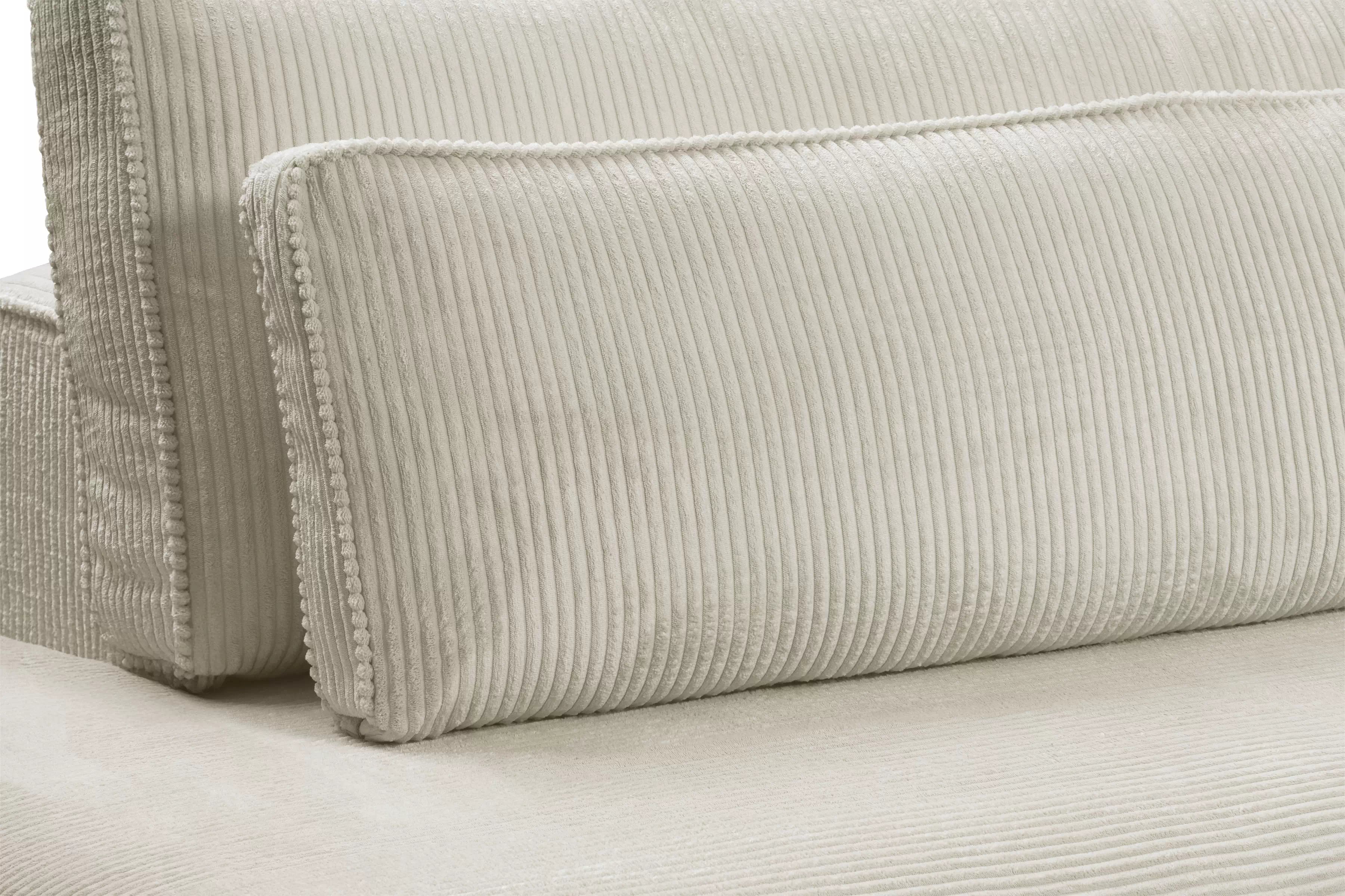 Rohová sedací souprava Larina levá - béžová Lincoln 03 Rohová sedací souprava pro obývacího pokoje Larina levá - béžová manšestr Lincoln 03