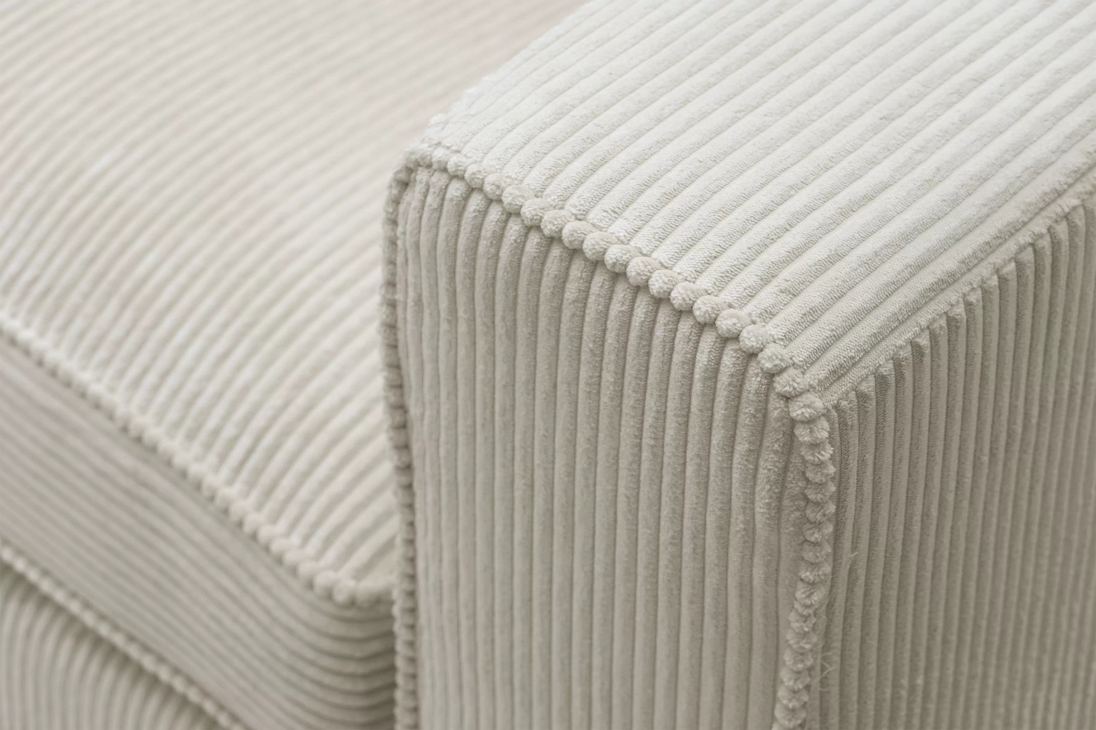 Rohová sedací souprava Larina levá - béžová Lincoln 03 Rohová sedací souprava pro obývacího pokoje Larina levá - béžová manšestr Lincoln 03