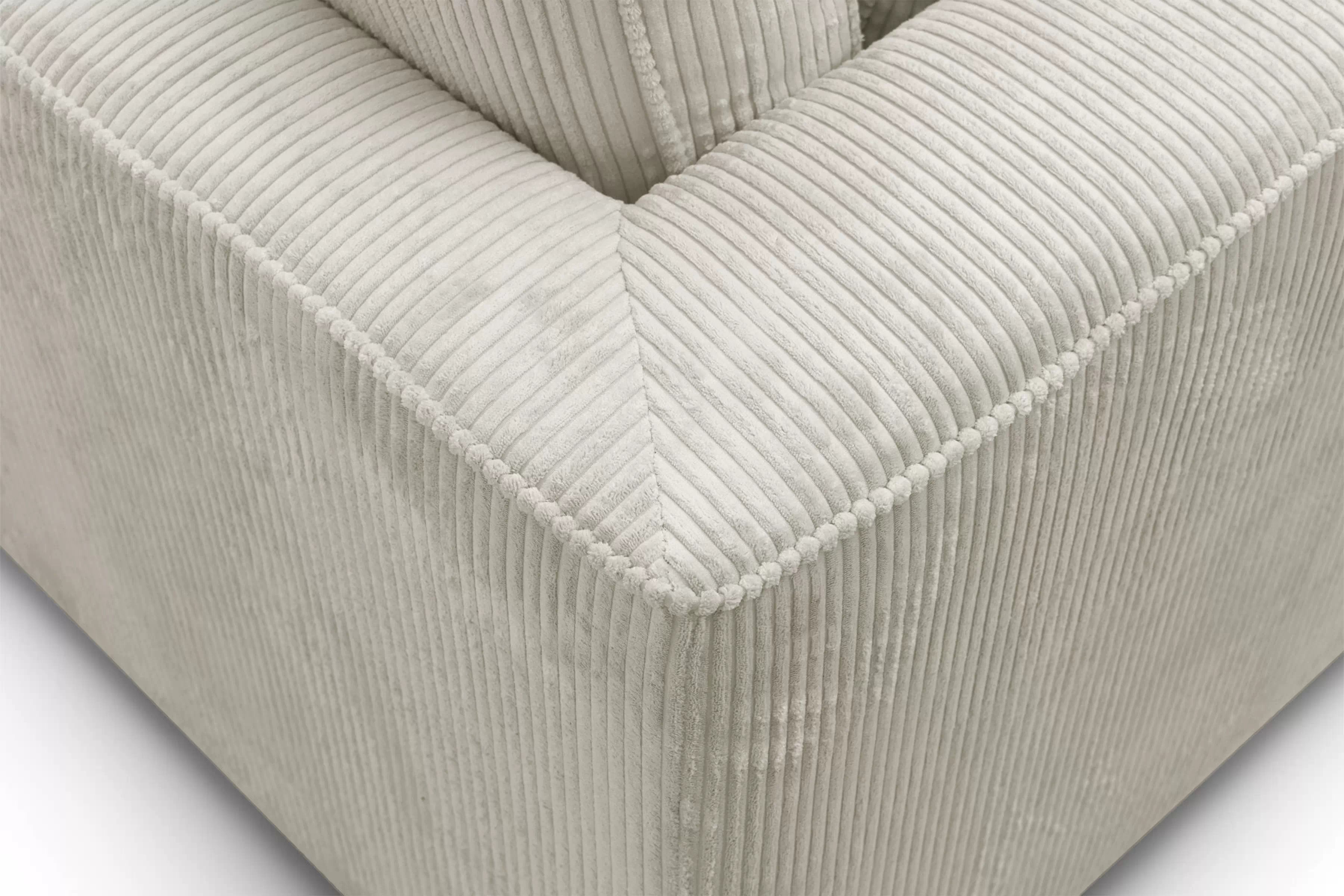 Rohová sedací souprava Larina levá - béžová Lincoln 03 Rohová sedací souprava pro obývacího pokoje Larina levá - béžová manšestr Lincoln 03