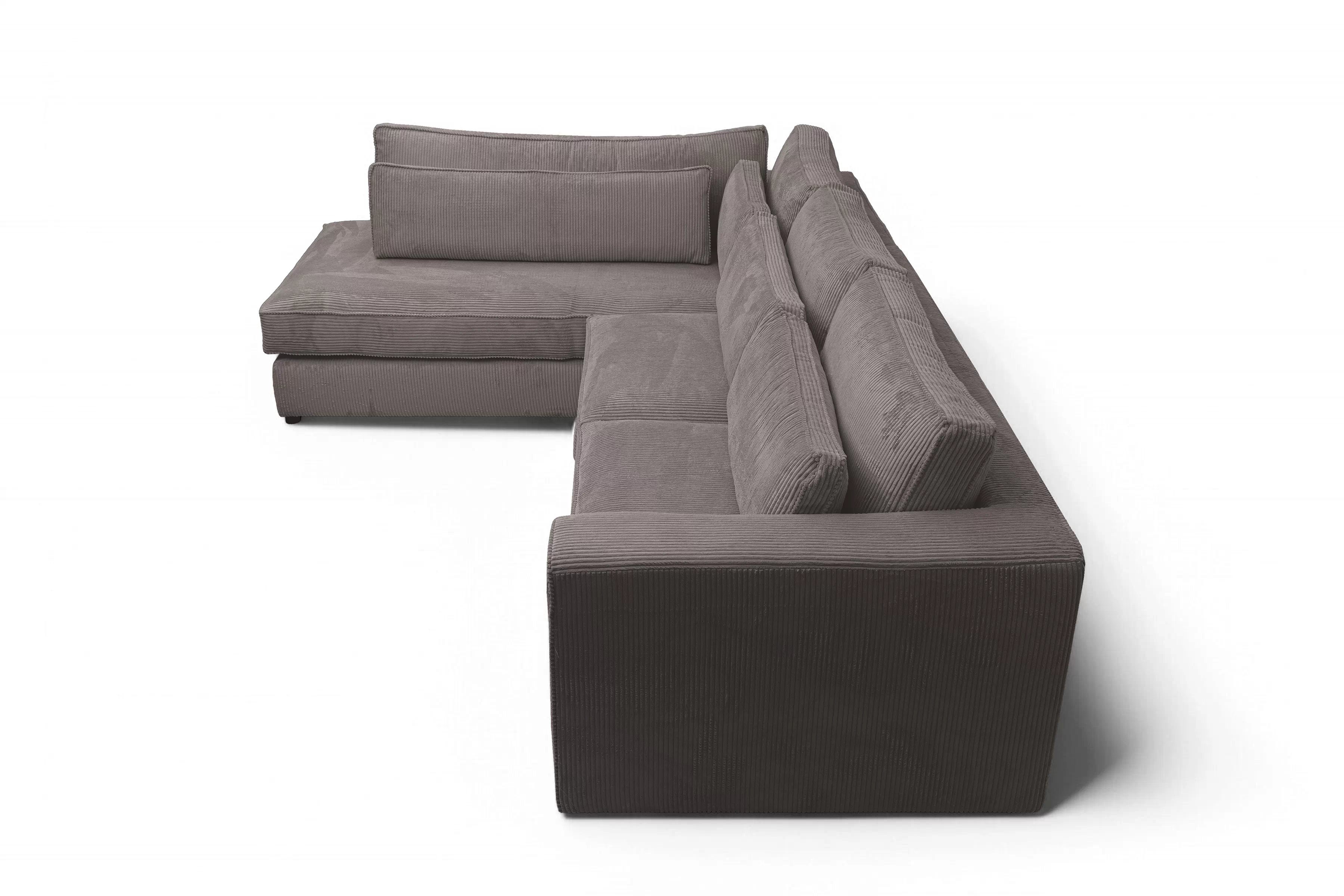 Rohová sedacia súprava Larina ľavá - hnedý menčester Lincoln 24 Rohová sedacia súprava do obývacej izby Larina Ľavá strana - Hnedý MENČESTER Lincoln 24