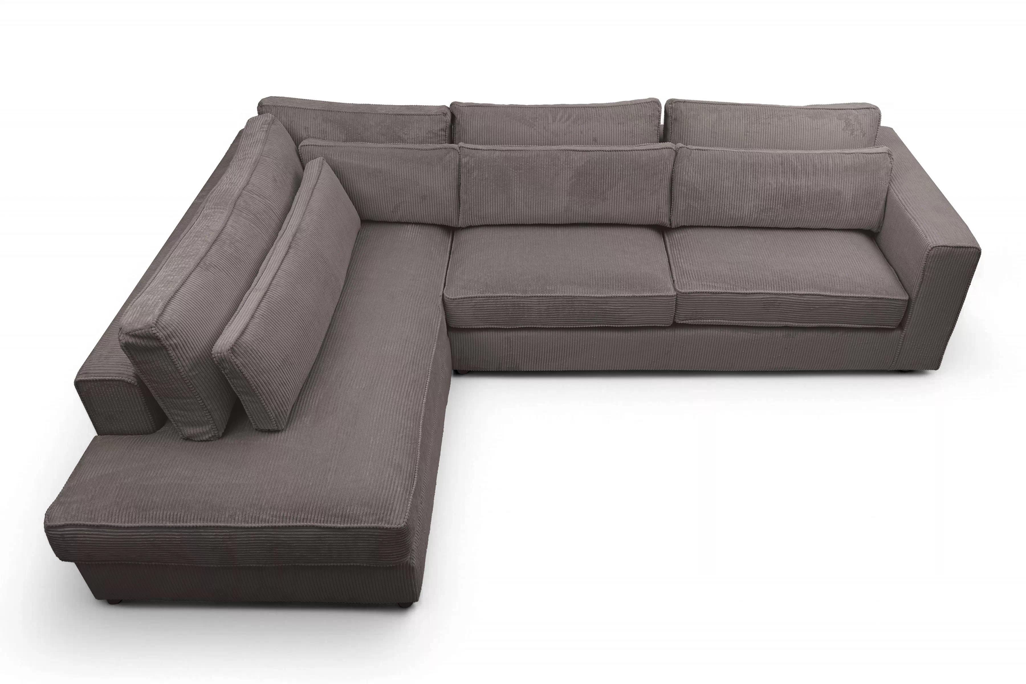 Rohová sedacia súprava Larina ľavá - hnedý menčester Lincoln 24 Rohová sedacia súprava do obývacej izby Larina Ľavá strana - Hnedý MENČESTER Lincoln 24