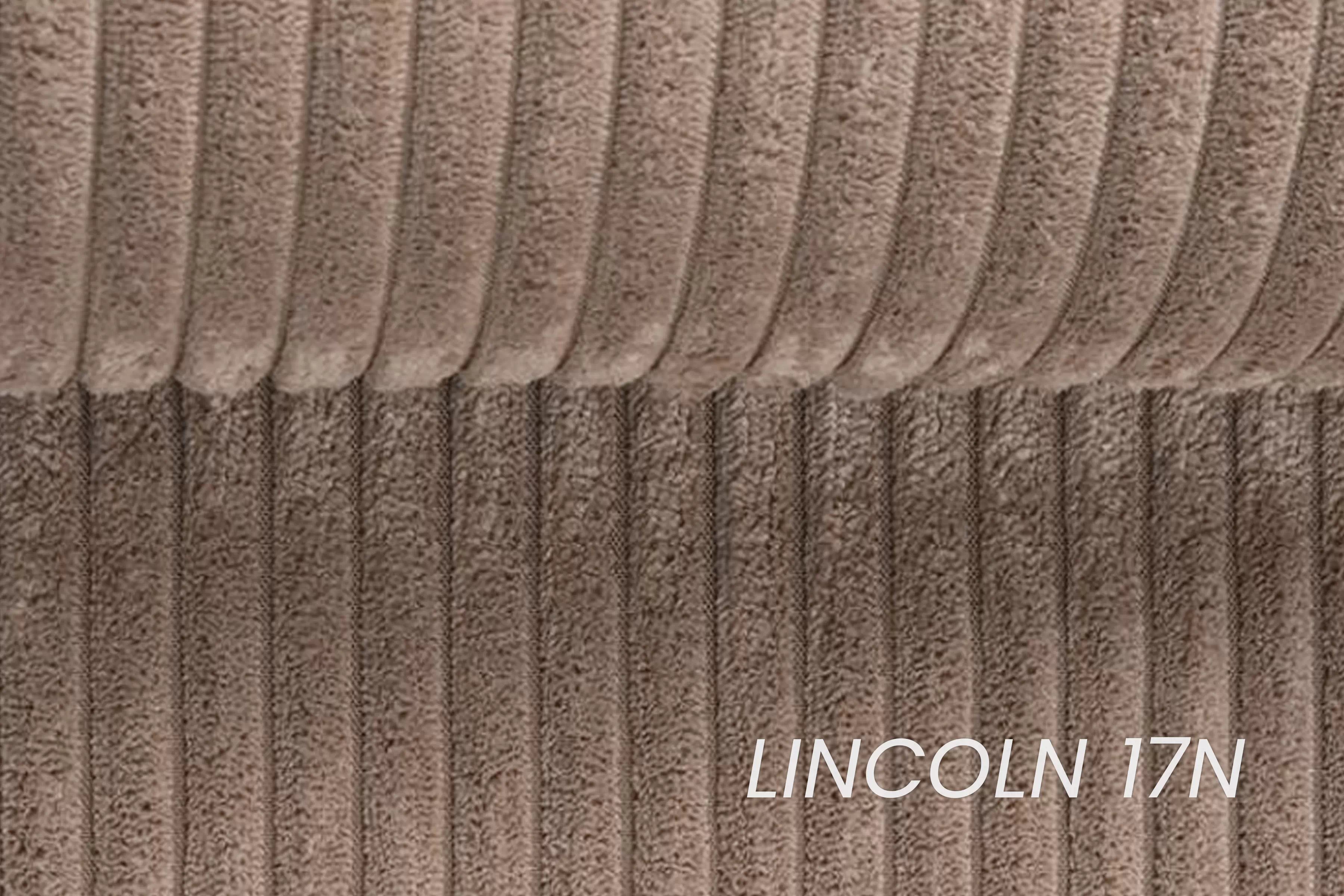 Rohová sedací souprava Larina levá - světle hnědá Lincoln 17 Rohová sedací souprava pro obývacího pokoje Larina levá - jasnobrazowy manšestr Lincoln 17