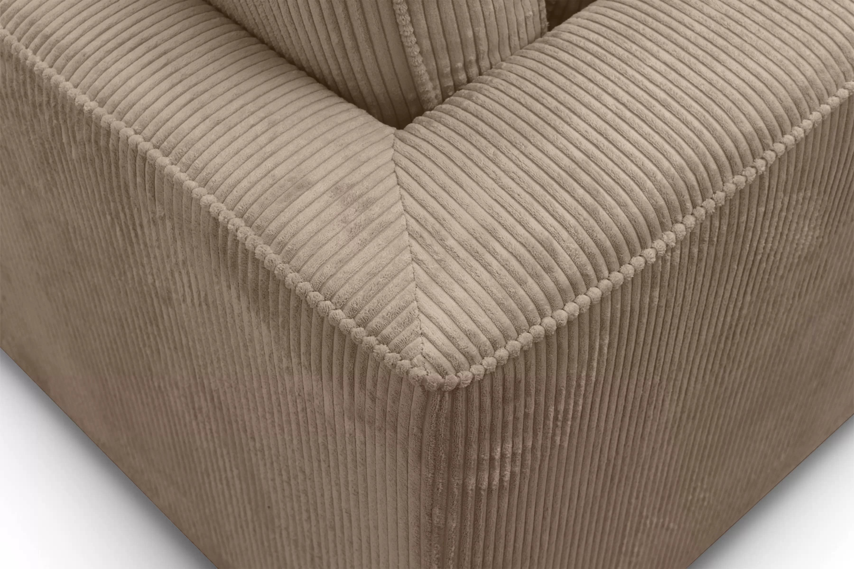 Rohová sedací souprava Larina levá - světle hnědá Lincoln 17 Rohová sedací souprava pro obývacího pokoje Larina levá - jasnobrazowy manšestr Lincoln 17