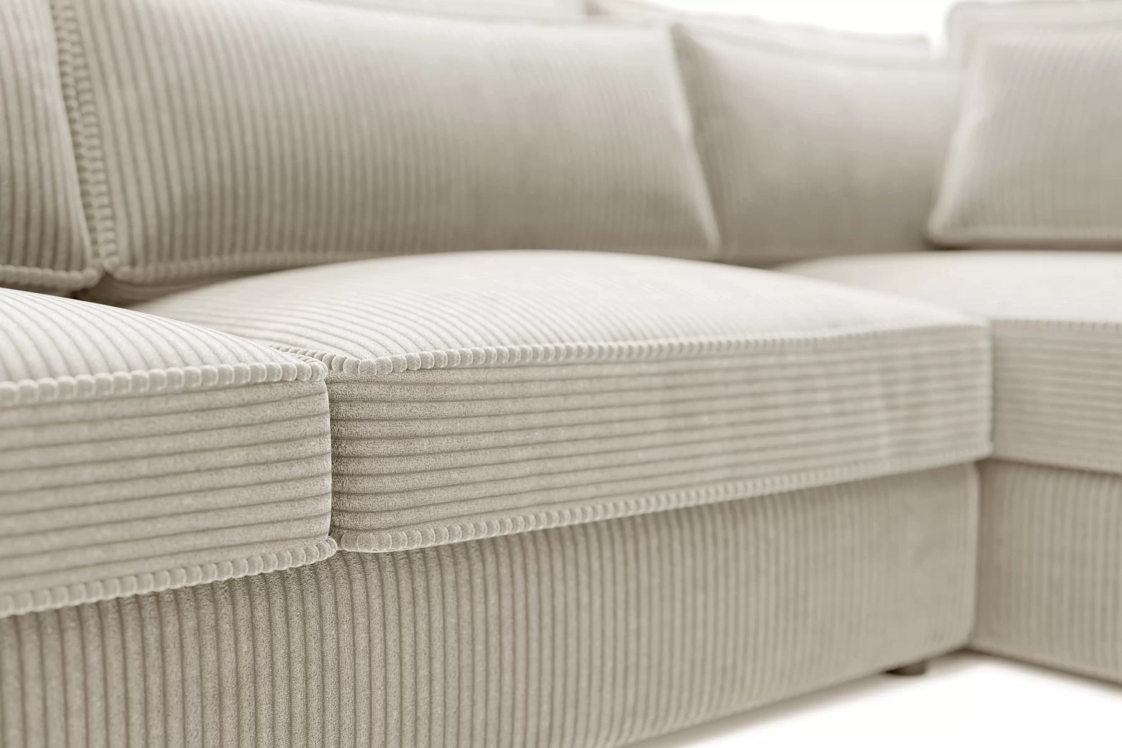 Rohová sedacia súprava Larina pravá - béžový menčester Lincoln 03 Rohová sedacia súprava do obývacej izby Larina pravá strana - béžový MENČESTER Lincoln 03