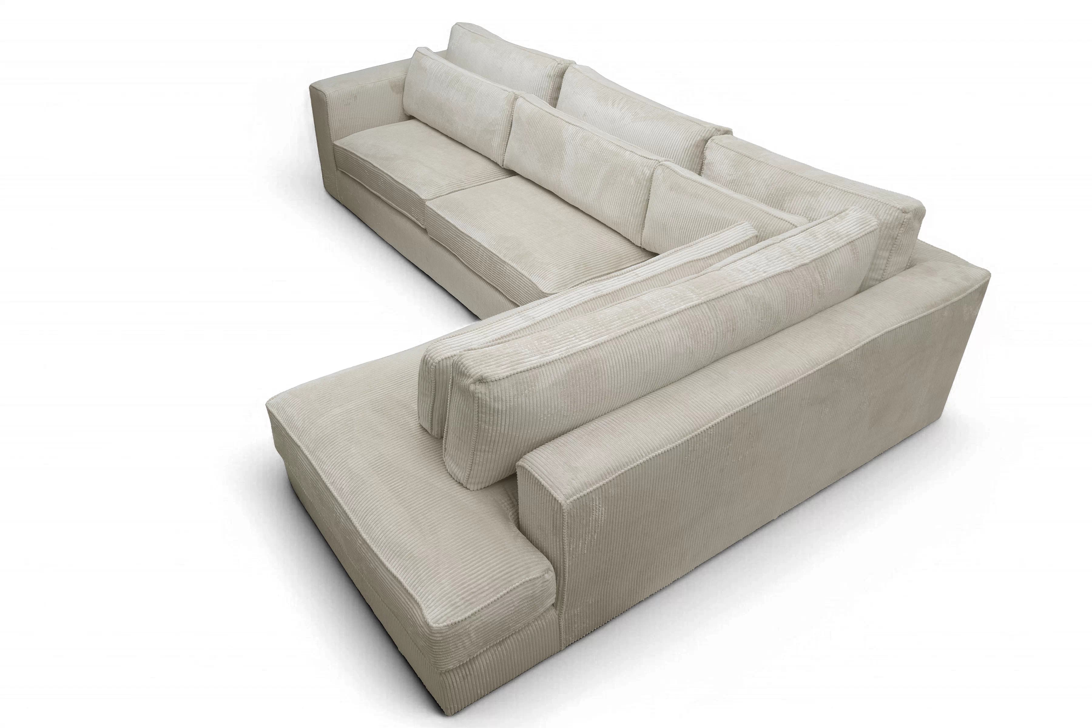 Rohová sedacia súprava Larina pravá - béžový menčester Lincoln 03 Rohová sedacia súprava do obývacej izby Larina pravá strana - béžový MENČESTER Lincoln 03