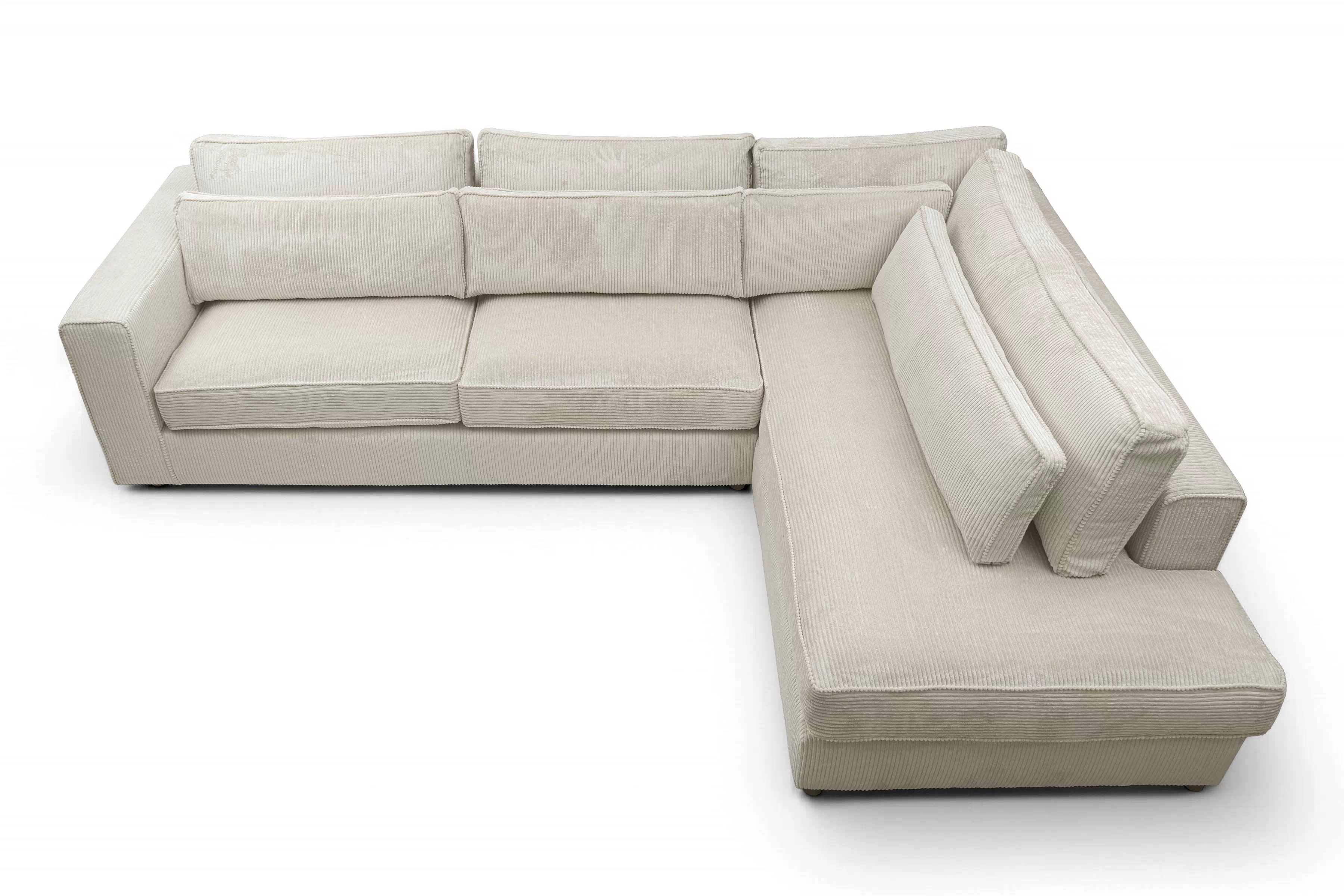 Rohová sedacia súprava Larina pravá - béžový menčester Lincoln 03 Rohová sedacia súprava do obývacej izby Larina pravá strana - béžový MENČESTER Lincoln 03