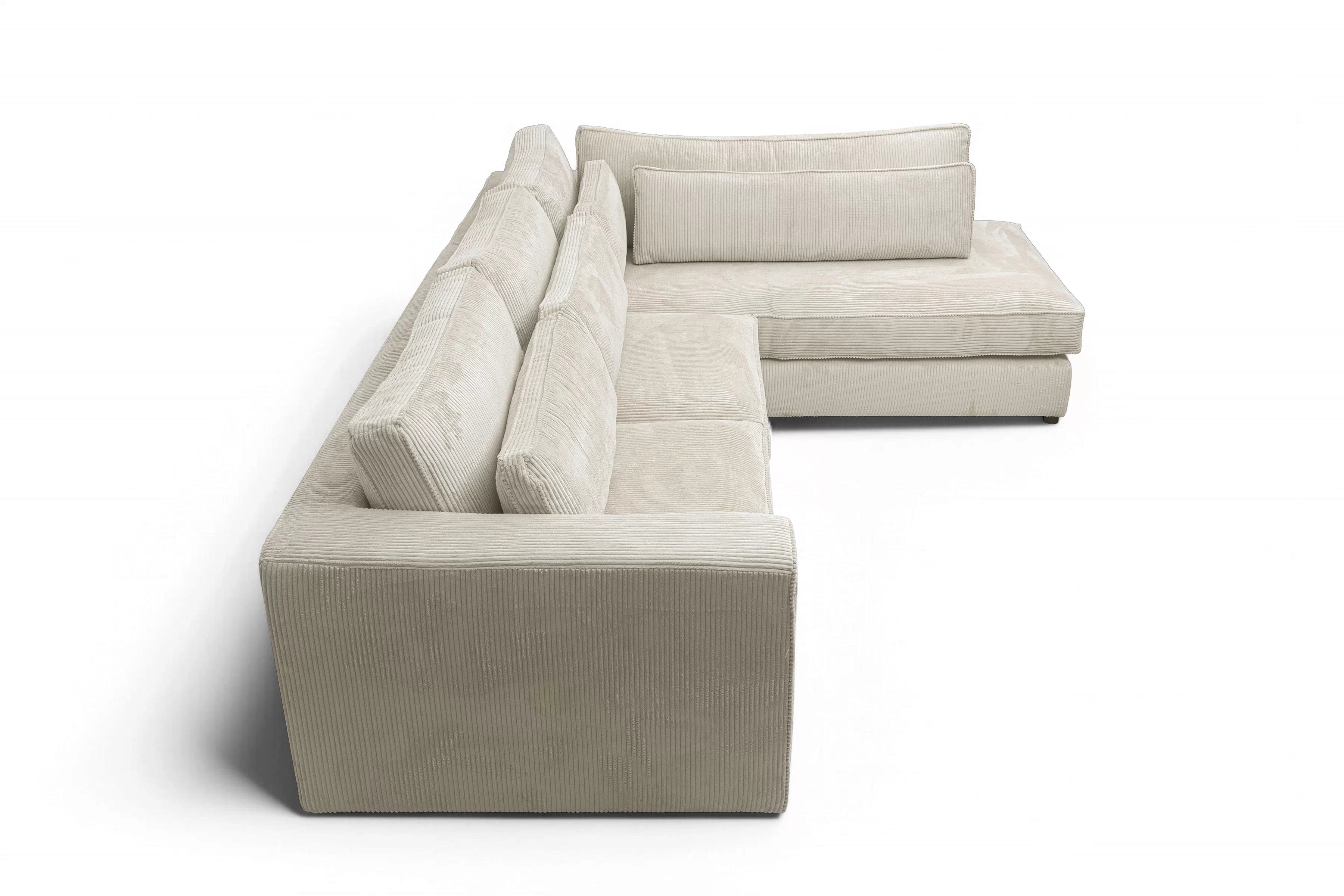 Rohová sedacia súprava Larina pravá - béžový menčester Lincoln 03 Rohová sedacia súprava do obývacej izby Larina pravá strana - béžový MENČESTER Lincoln 03