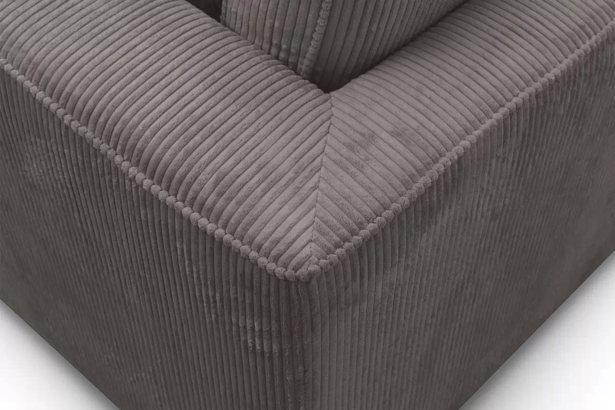 Rohová sedací souprava Larina pravá - hnědá Lincoln 24 Rohová sedací souprava pro obývacího pokoje Larina pravá - hnědá manšestr Lincoln 24