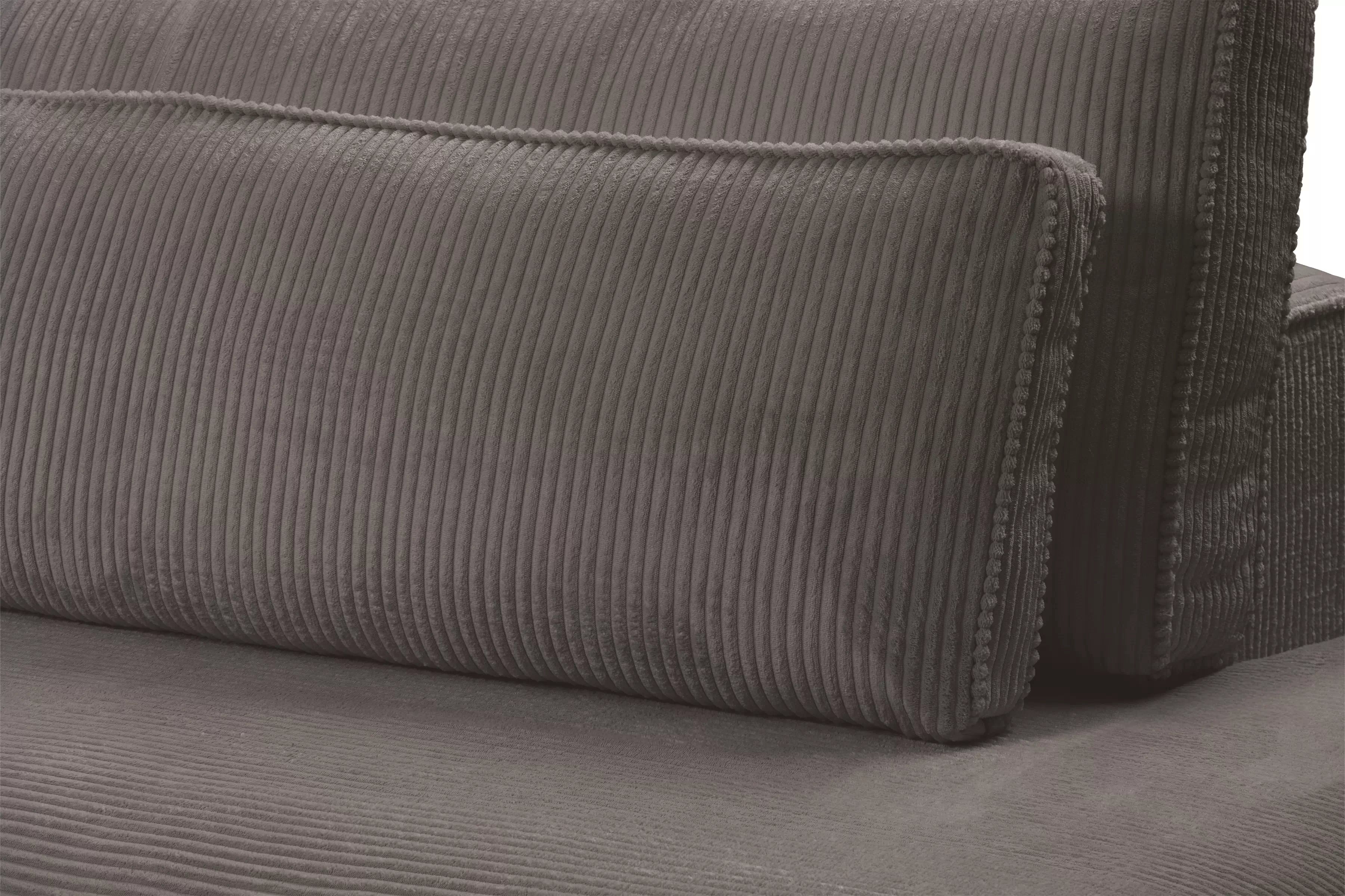 Rohová sedací souprava Larina pravá - hnědá Lincoln 24 Rohová sedací souprava pro obývacího pokoje Larina pravá - hnědá manšestr Lincoln 24