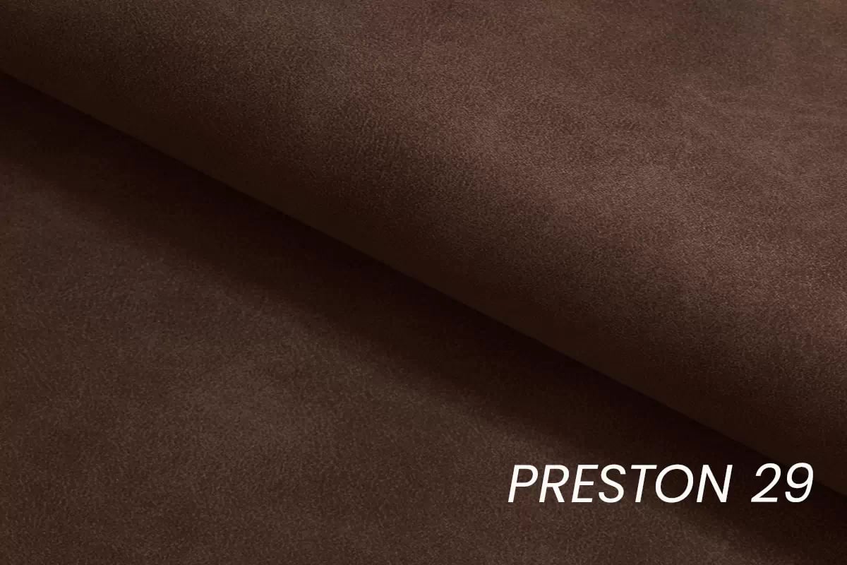 Rohová rozkladacia sedacia súprava Lonigo L pravá - hnedá látka Preston 29 Rohová sedacia súprava do obývacej izby Lonigo L pravá strana - Hnedá látka Preston 29