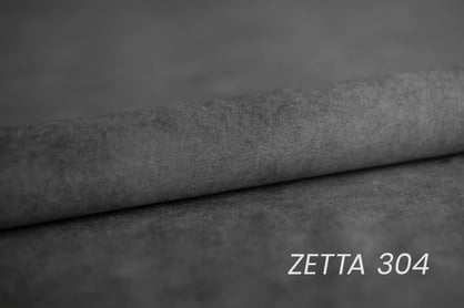Rohová pohovka Dragonis L levá s funkcí spánku - šedý snadno čistitelný samet Zetta 304 Rohová sedací souprava Dragonis L rozkládací levá - šedá samet latwoczyszczacy Zetta 304