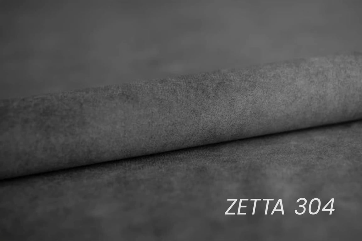 Rohová pohovka Dragonis L levá s funkcí spánku - šedý snadno čistitelný samet Zetta 304 Rohová sedací souprava Dragonis L rozkládací levá - šedá samet latwoczyszczacy Zetta 304