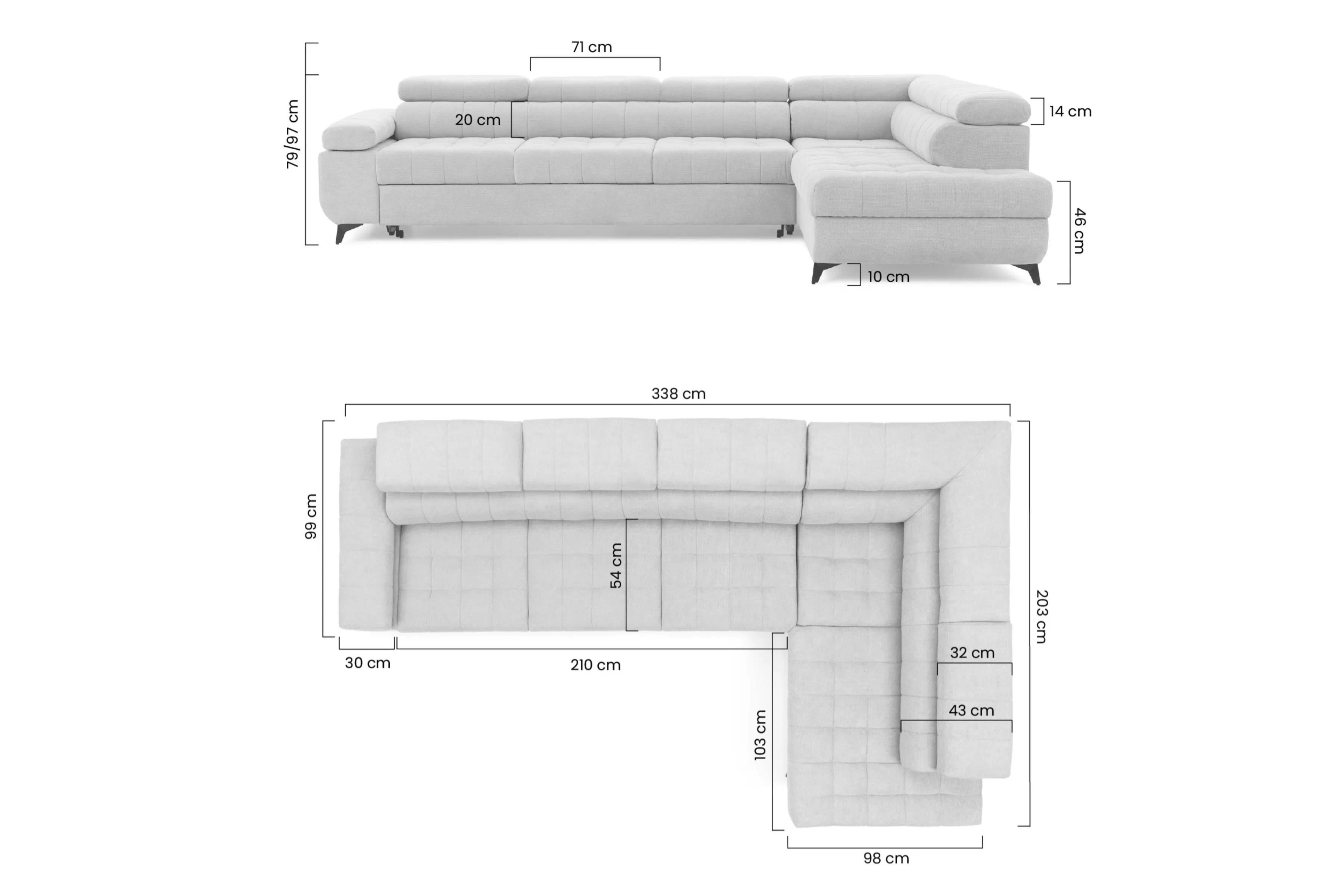 Rozkládací rohová sedací souprava Dragonis Maxi levá - grafitová Zetta 305 Rohová sedací souprava Dragonis Maxi rozkládací levá - grafitová samet latwoczyszczacy Zetta 305