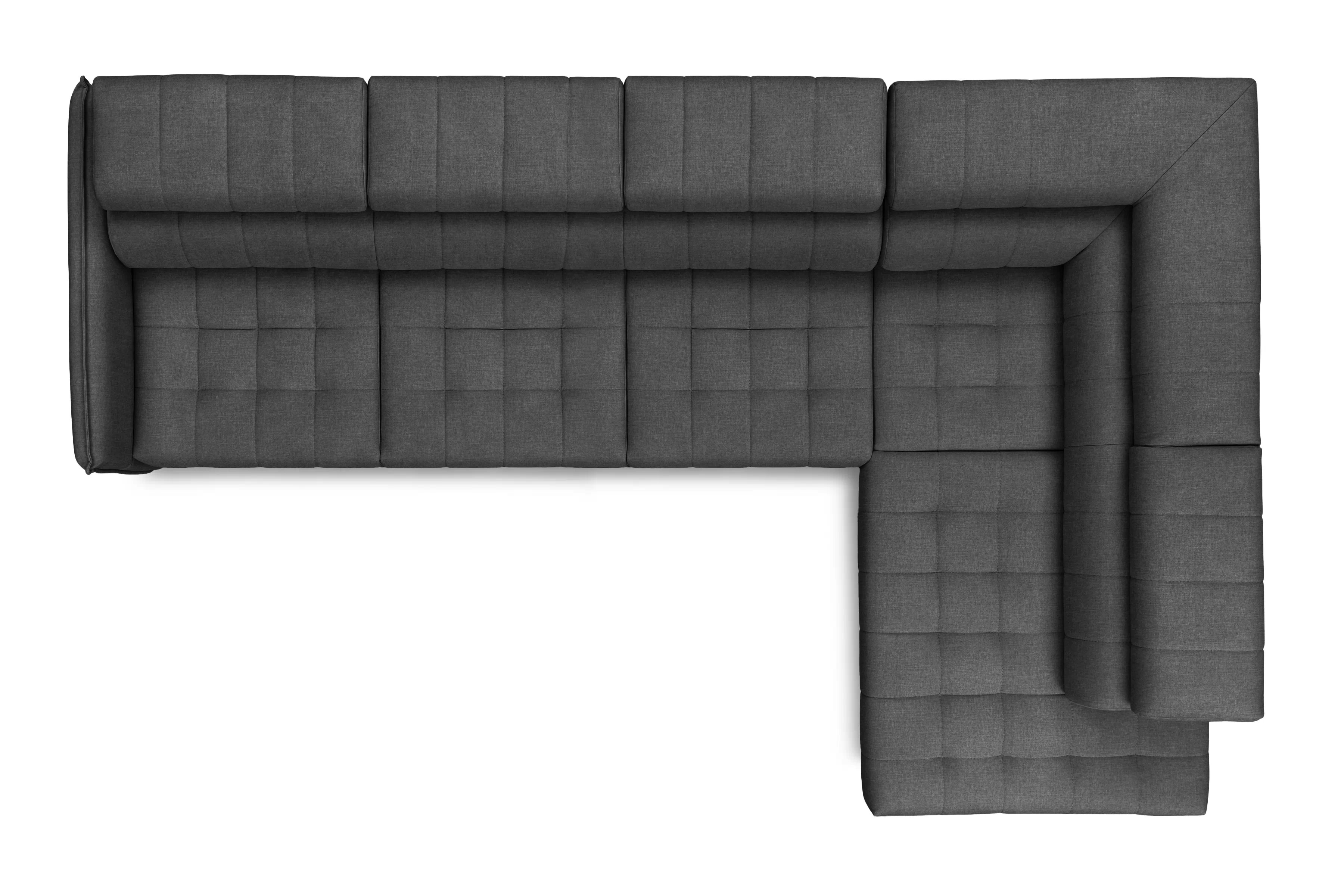 Rozkladacia rohová sedacia súprava Elarias Maxi pravá - grafitový ľahkočistiaci zamat Zetta 305 Rohová sedacia súprava Elarias Maxi s funkciou spánku pravá strana - Grafitový velúr ľahkočistiaci Zetta 305