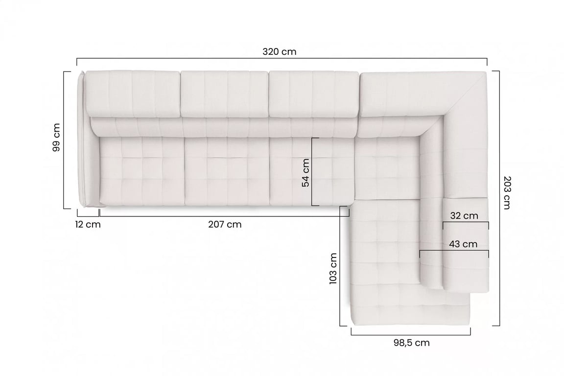 Colțar extensibil Elarias Maxi dreapta - Zetta 305 - Oferta limitata Naroznik Elarias Maxi z funkcja de dormit