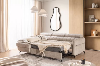 Rozkladacia rohová sedacia súprava Elarias Mini univerzálna Rohová sedacia súprava Elarias Mini s funkciou spánku uniwersalny Ľavý/Pravý