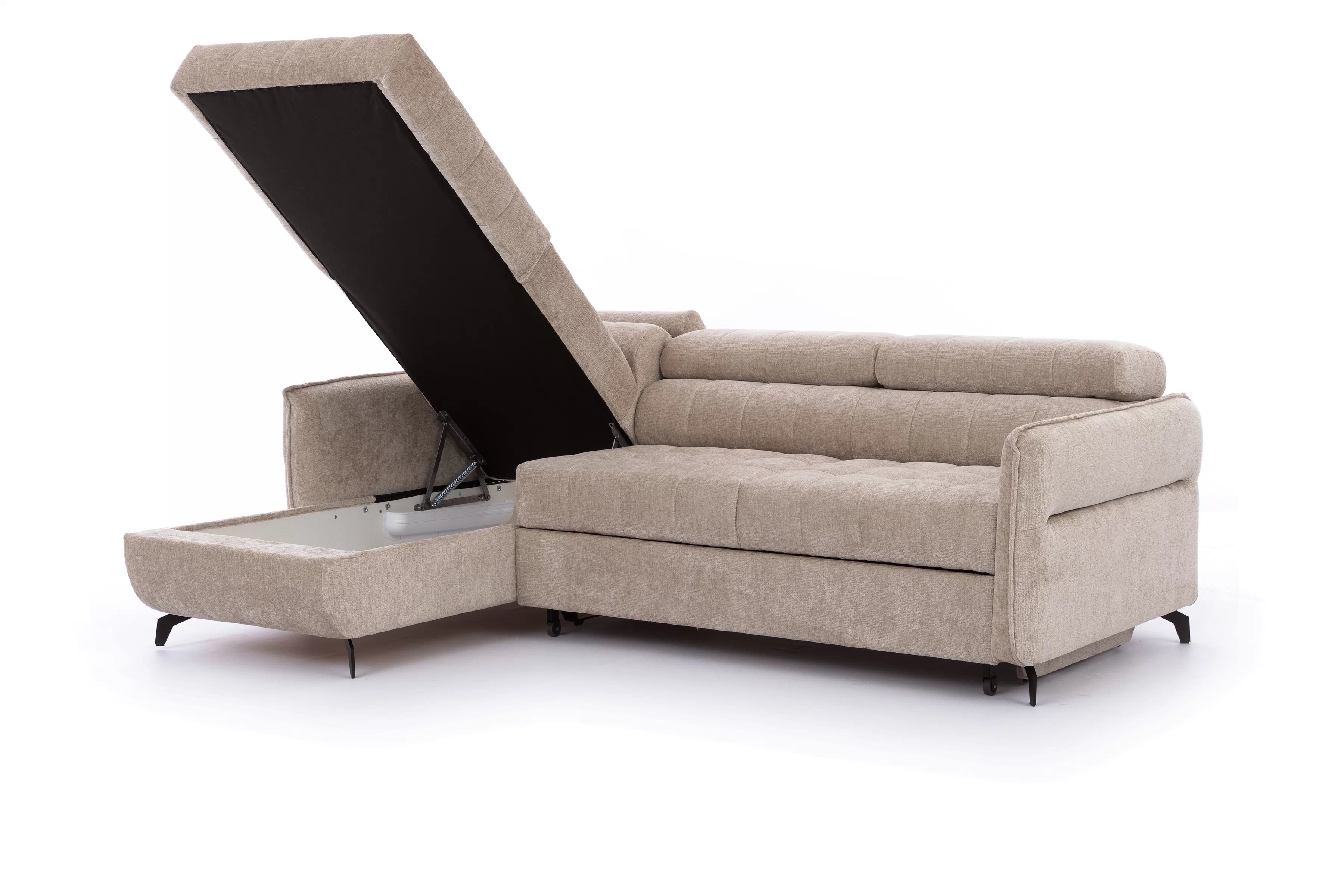 Rozkladacia rohová sedacia súprava Elarias Mini univerzálna Rohová sedacia súprava Elarias Mini s funkciou spánku uniwersalny Ľavý/Pravý