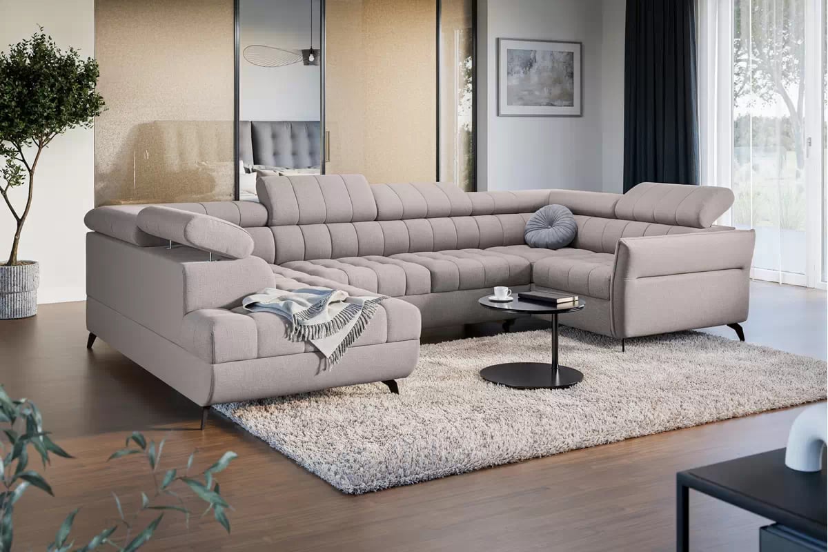 Rozkládací rohová sedací souprava Elarias U Rohová sedací souprava Elarias U s funkcí spaní