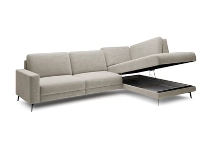 Rohová sedací souprava Elentio L pravá s rozkladem - béžová pletenina Loft 02 Beige Rohová sedací souprava Elentio L rozkladany pro obývacího pokoje pravá - béžová plecionka Loft 02 Beige