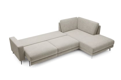 Rohová sedací souprava Elentio L pravá s rozkladem - béžová pletenina Loft 02 Beige Rohová sedací souprava Elentio L rozkladany pro obývacího pokoje pravá - béžová plecionka Loft 02 Beige