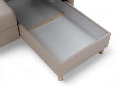 Rohová sedačka Filo s rozkladom univerzálna ľavá/pravá - béžová látka Wind 11 Rohová sedacia súprava Filo s funkciou spánku uniwersalny Ľavý/Pravý - Béžová plecionka Wind 11