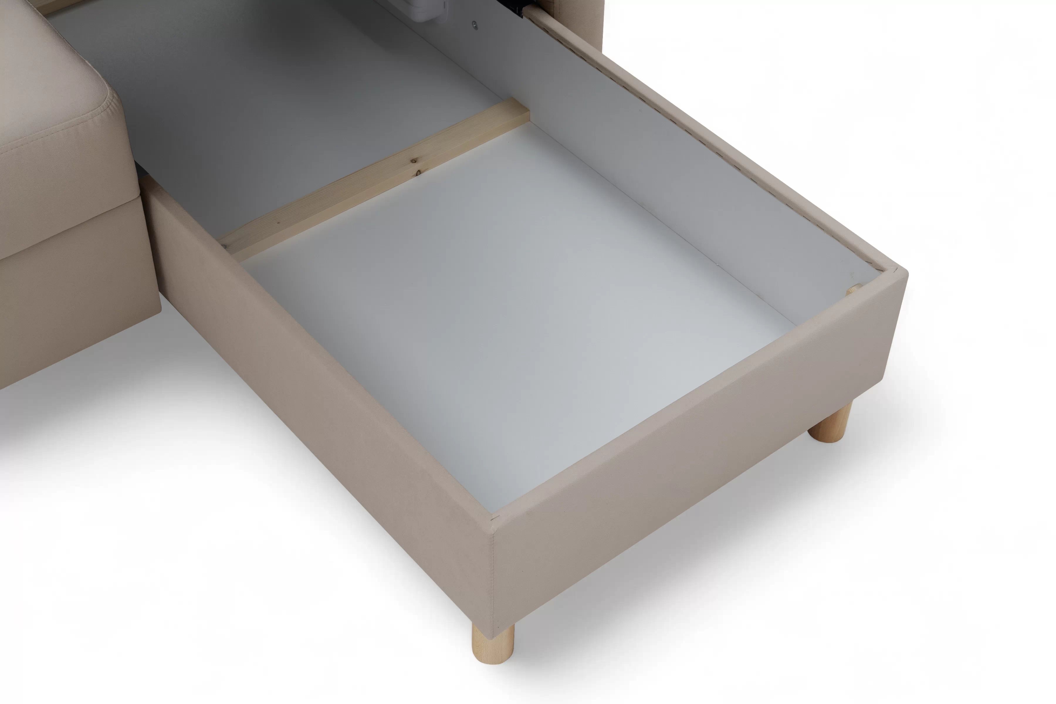 Rohová sedačka Filo s rozkladom univerzálna ľavá/pravá - béžový zamat Jasmine 22 Rohová sedacia súprava Filo s funkciou spánku uniwersalny Ľavý/Pravý - béžový velúr Jasmine 22