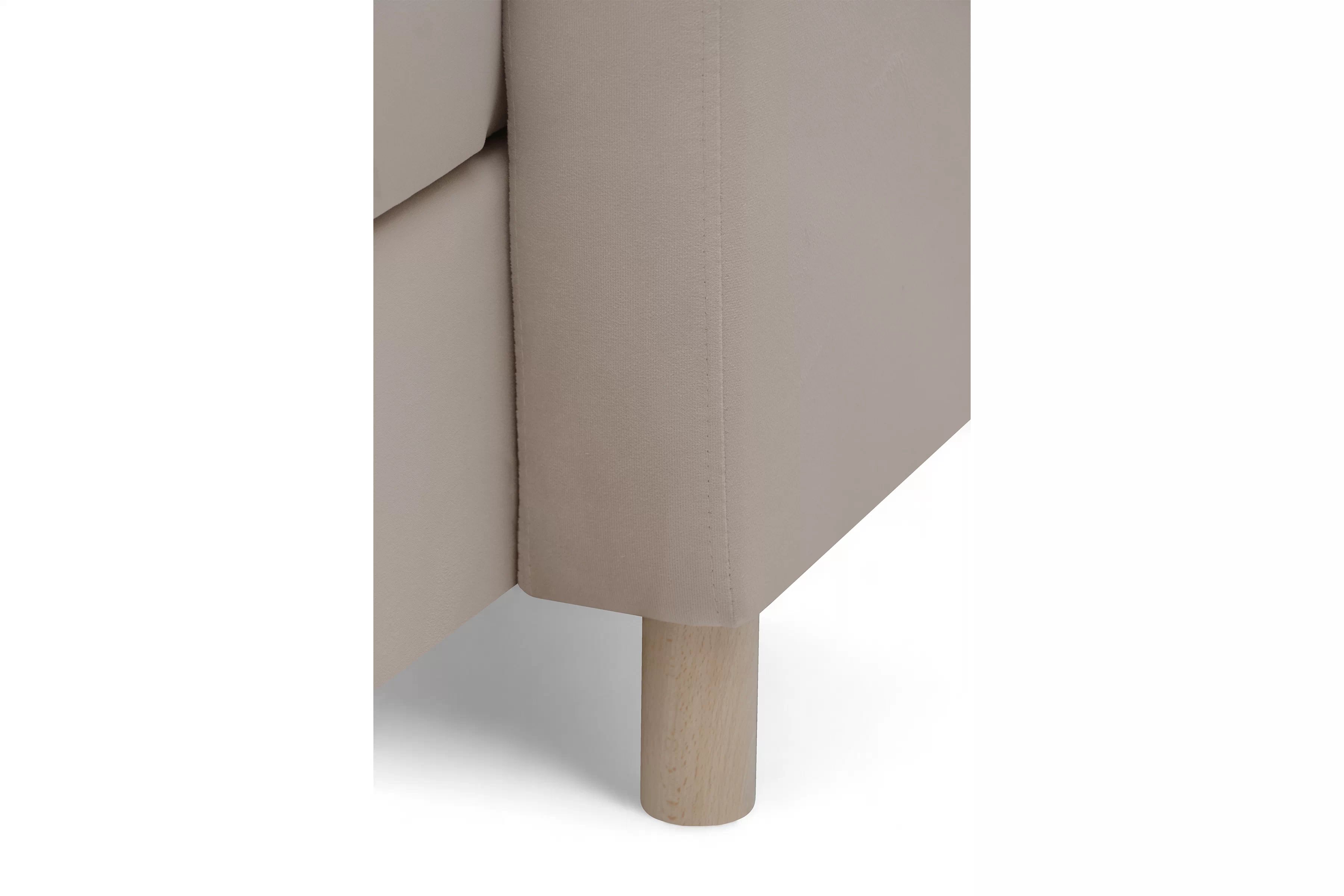 Rohová sedačka Filo s rozkladom univerzálna ľavá/pravá - béžový zamat Jasmine 22 Rohová sedacia súprava Filo s funkciou spánku uniwersalny Ľavý/Pravý - béžový velúr Jasmine 22