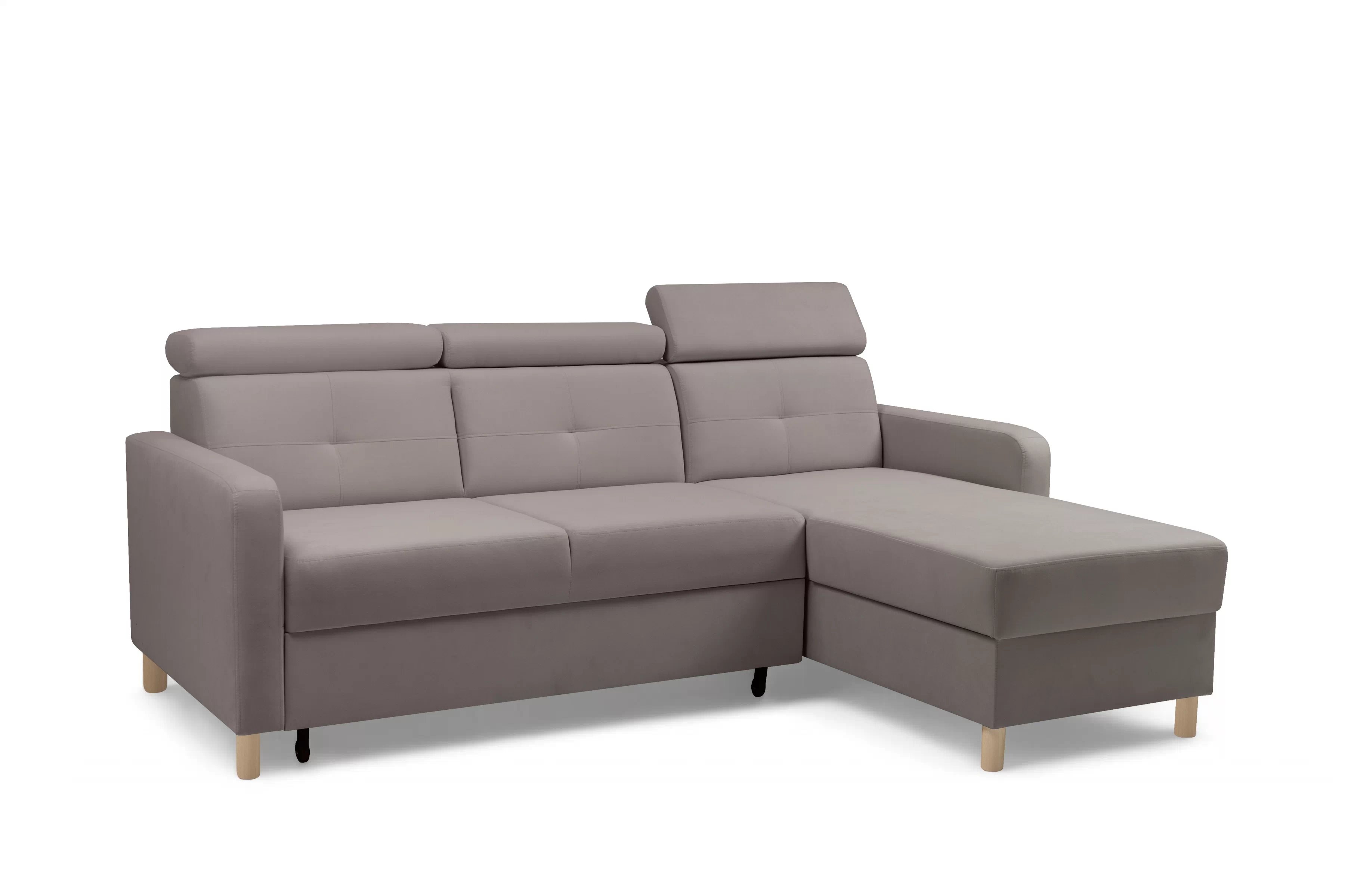 Rohová sedačka Filo s rozkladom univerzálna ľavá/pravá - tmavý béžový zamat Jasmine 25 Rohová sedacia súprava Filo s funkciou spánku uniwersalny Ľavý/Pravý - ciemno béžový velúr Jasmine 25 