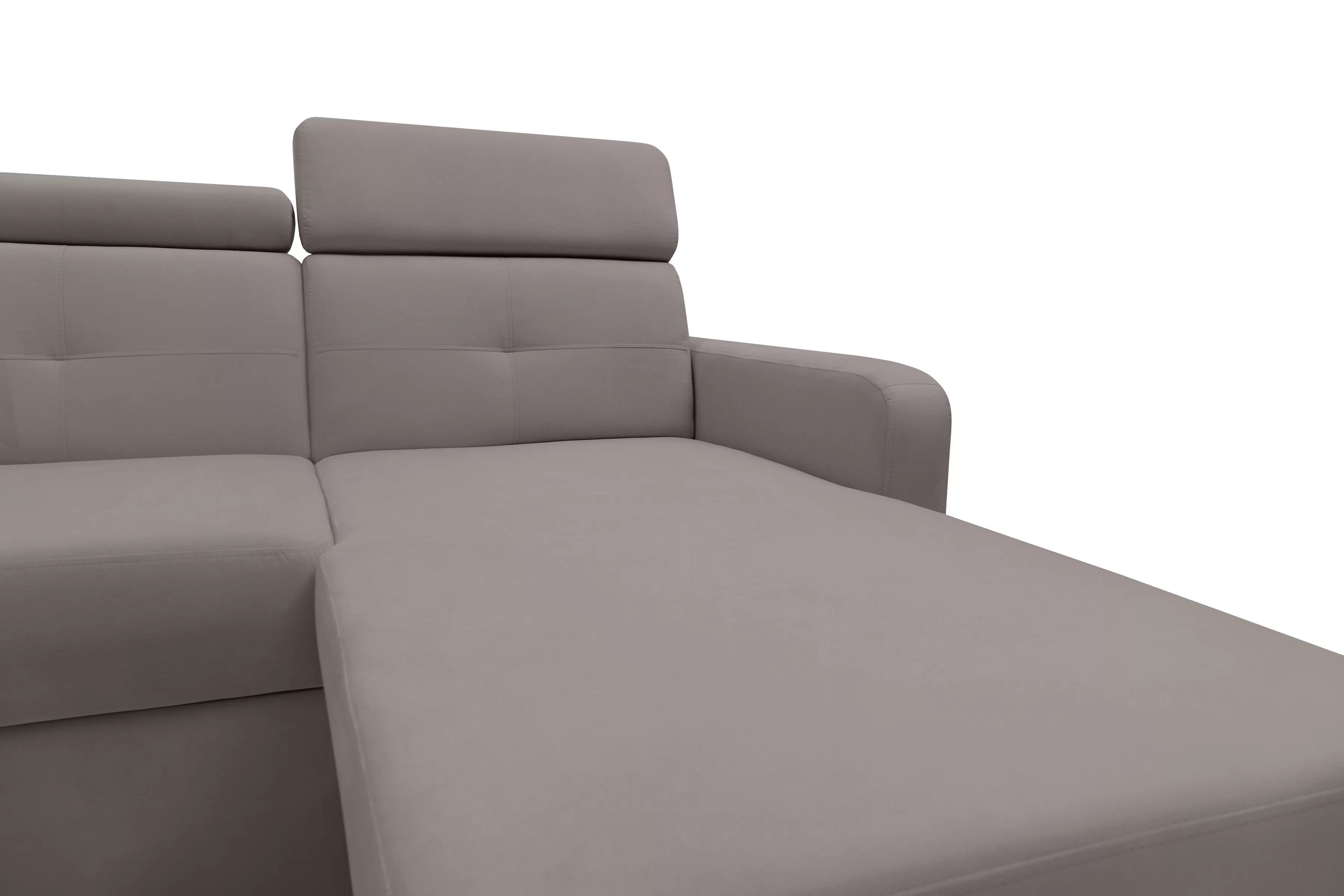 Rohová sedačka Filo s rozkladom univerzálna ľavá/pravá - tmavý béžový zamat Jasmine 25 Rohová sedacia súprava Filo s funkciou spánku uniwersalny Ľavý/Pravý - ciemno béžový velúr Jasmine 25 