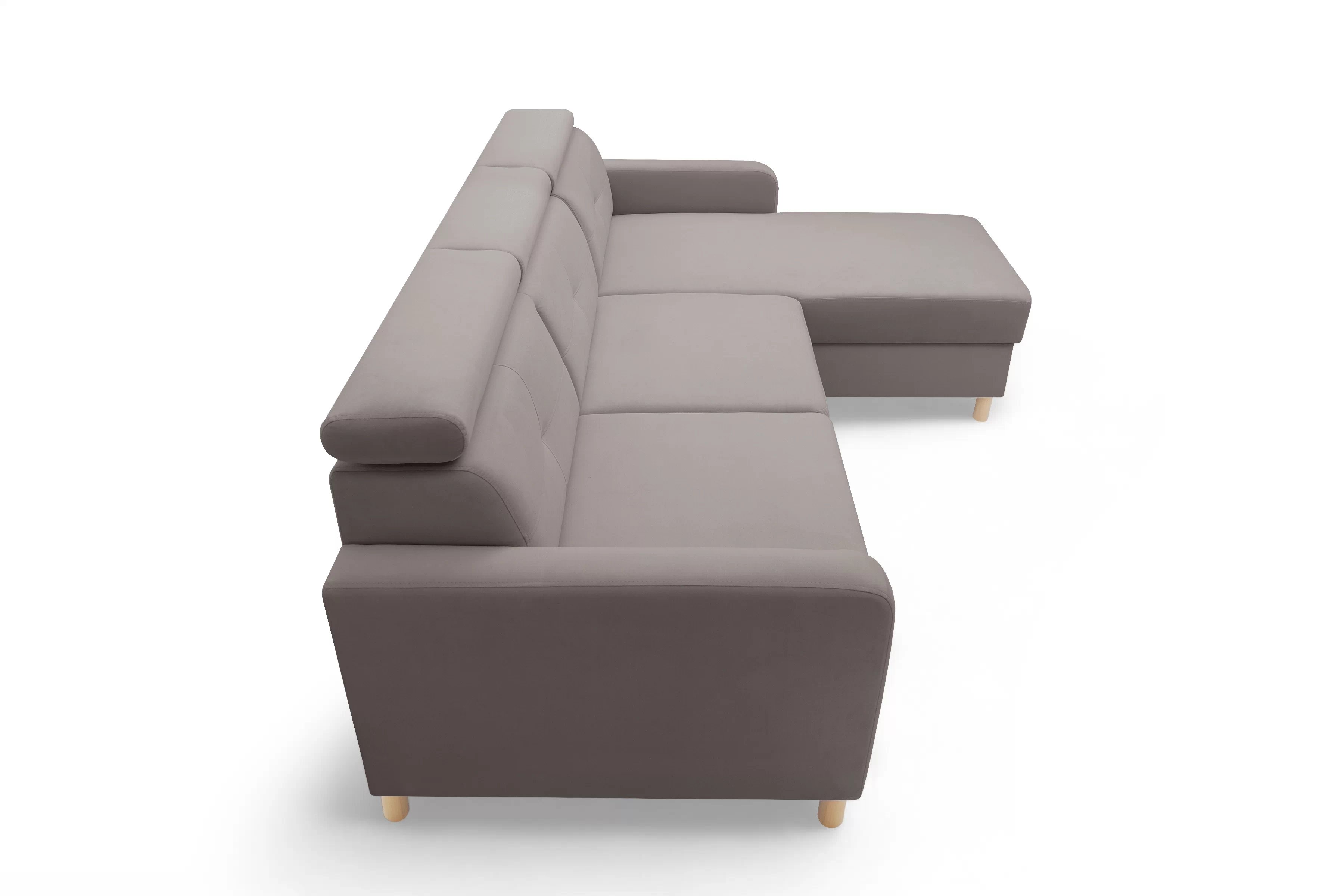 Rohová sedačka Filo s rozkladom univerzálna ľavá/pravá - tmavý béžový zamat Jasmine 25 Rohová sedacia súprava Filo s funkciou spánku uniwersalny Ľavý/Pravý - ciemno béžový velúr Jasmine 25 