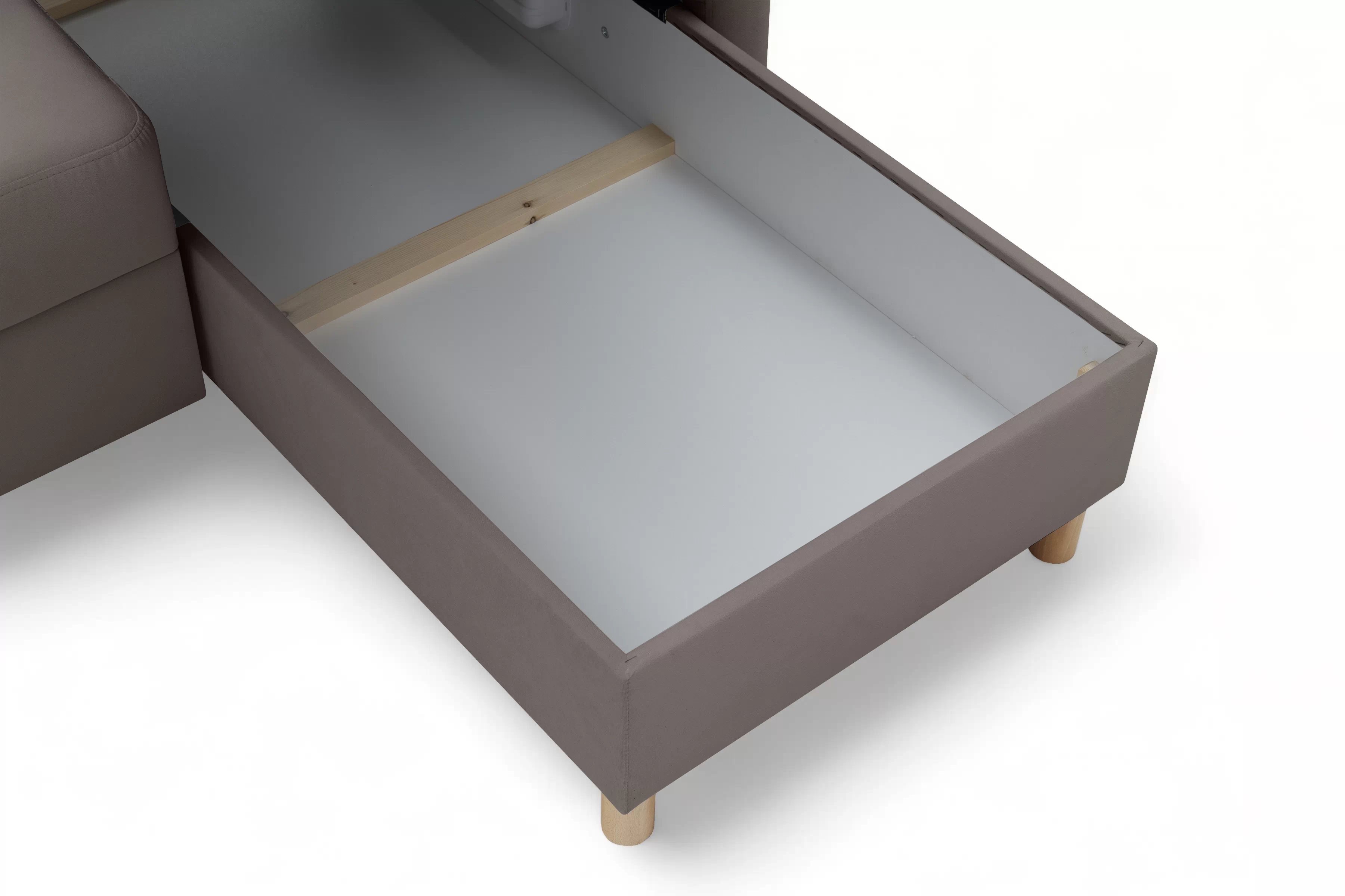 Rohová sedačka Filo s rozkladom univerzálna ľavá/pravá - tmavý béžový zamat Jasmine 25 Rohová sedacia súprava Filo s funkciou spánku uniwersalny Ľavý/Pravý - ciemno béžový velúr Jasmine 25 