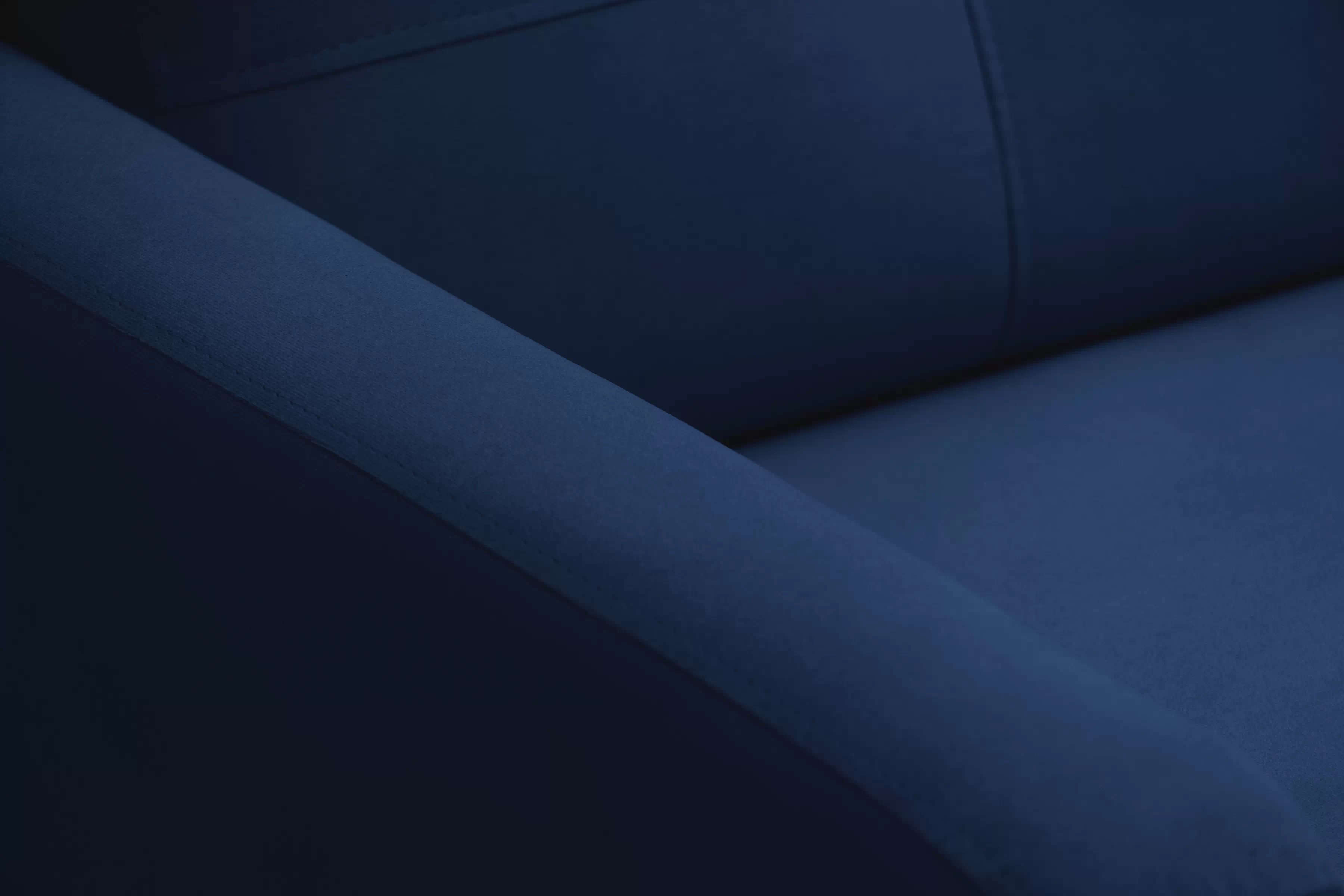 Rohová pohovka Filo s rozkladem univerzální levá/pravá - modrý samet Bluvel 86 Rohová sedací souprava Filo rozkládací uniwersalny Levá/pravý - modrá samet Bluvel 86