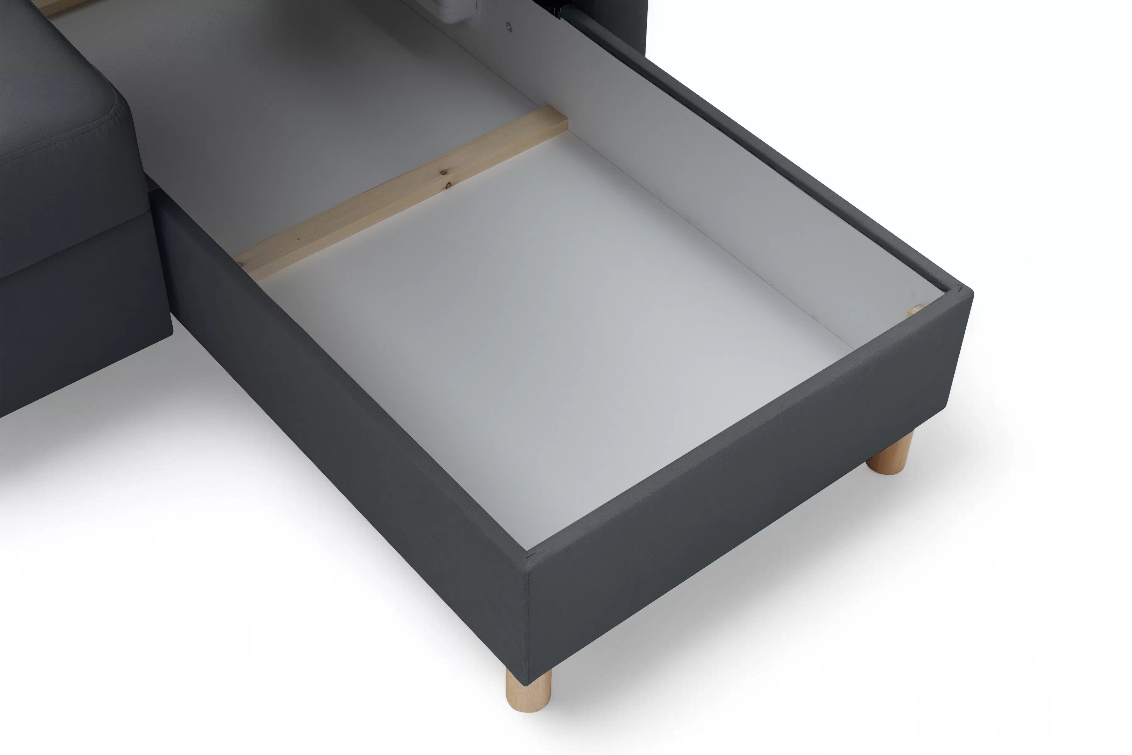 Rohová sedačka Filo s rozkladom univerzálna ľavá/pravá - sivý zamat Jasmine 96 Rohová sedacia súprava Filo s funkciou spánku uniwersalny Ľavý/Pravý - šedý velúr Jasmine 96 