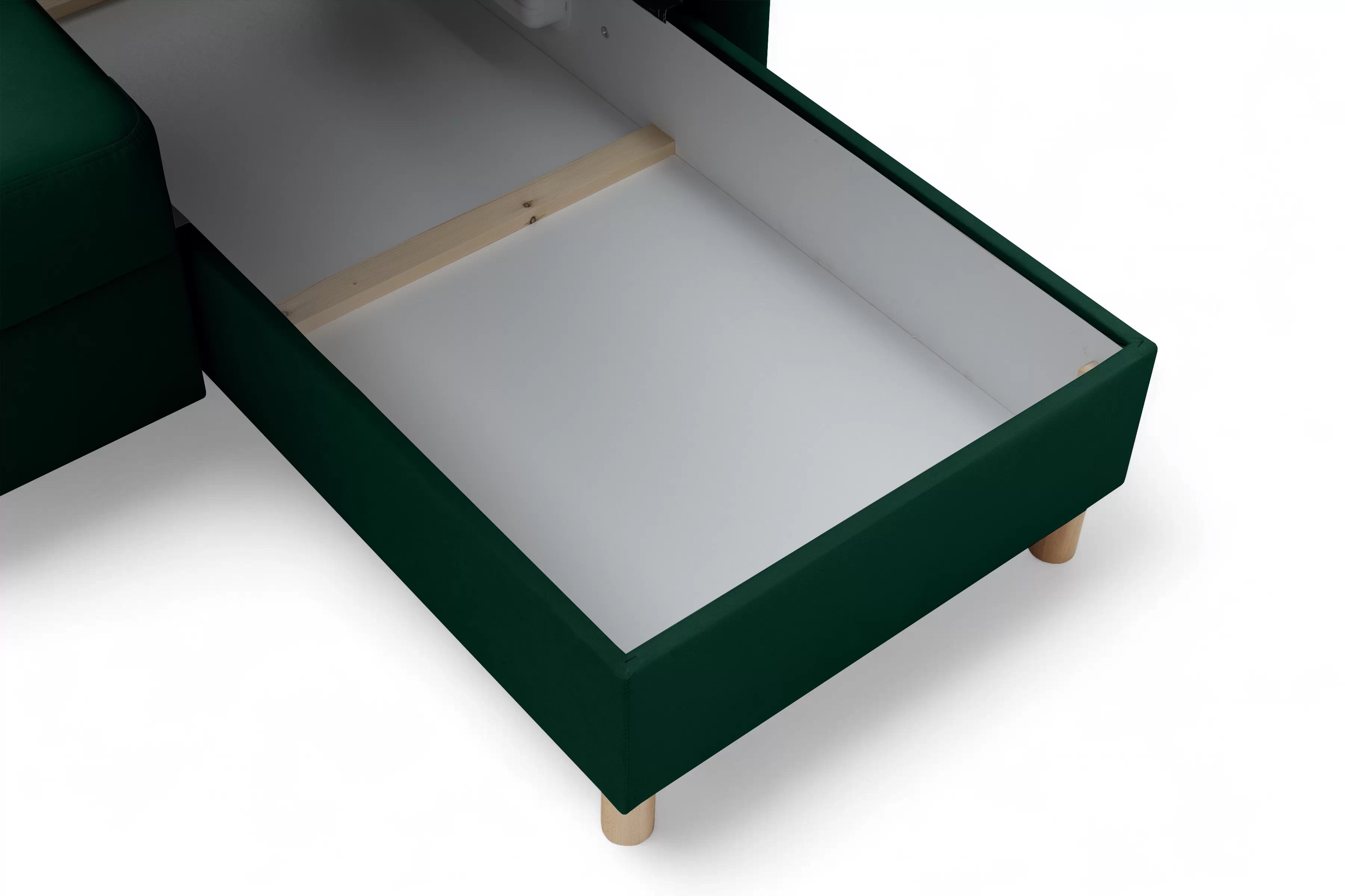 Rohová sedačka Filo s rozkladom univerzálna ľavá/pravá - zelený zamat Bluvel 78 Rohová sedacia súprava Filo s funkciou spánku uniwersalny Ľavý/Pravý- Zelený velúr Bluvel 78