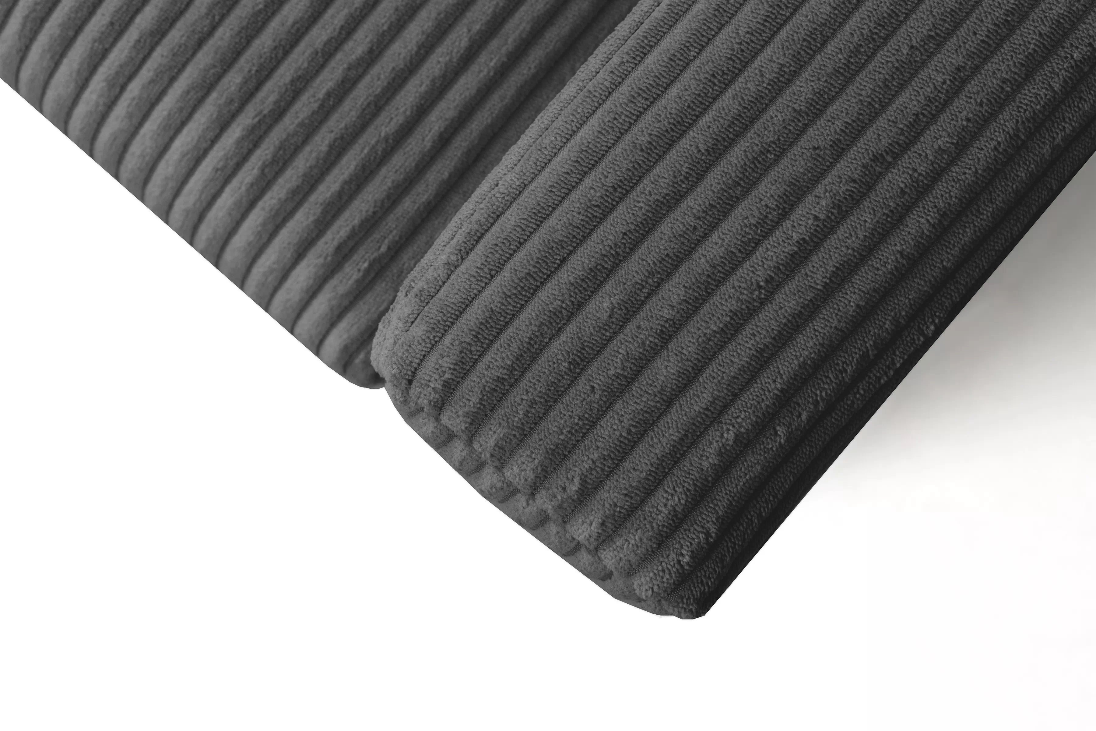 Rozkládací rohová sedací souprava Laveris - grafitová Lincoln 90 Rohová sedací souprava Laveris rozkladany uniwersalny prawo/levá - grafitová manšestr Lincoln 90