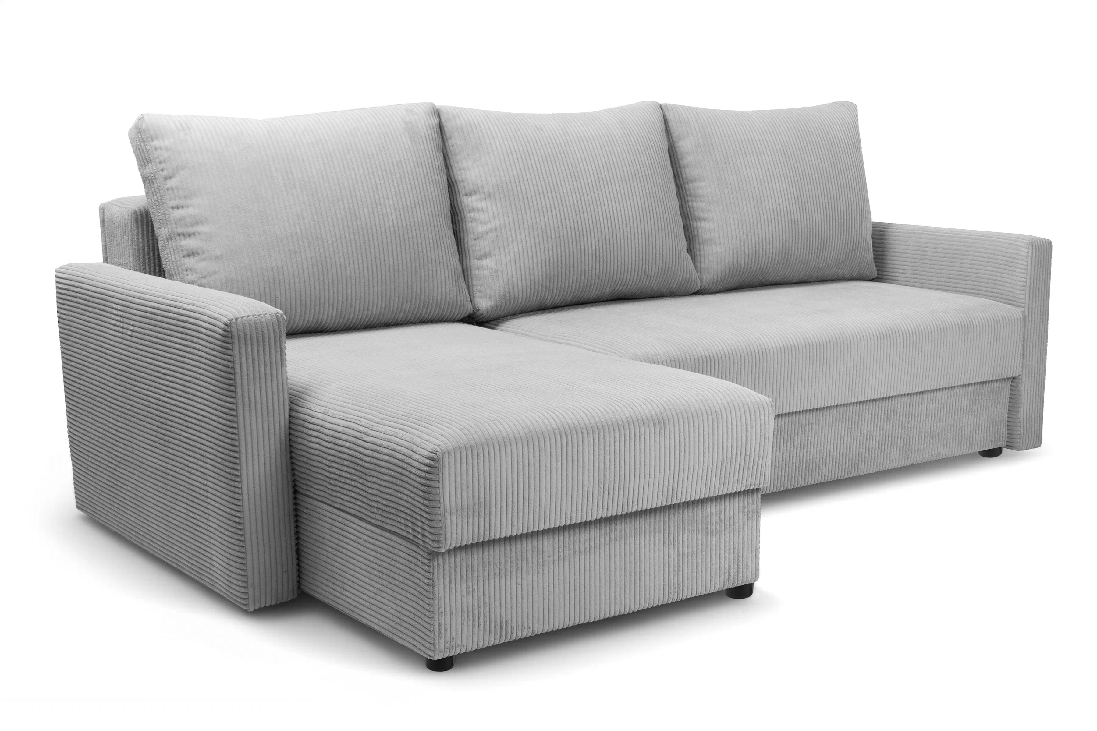 Rozkladacia rohová sedacia súprava Laveris univerzálna - sivý menčester Lincoln 86 Rohová sedacia súprava Laveris rozkladany uniwersalny prawo/Ľavá strana - šedý MENČESTER Lincoln 86