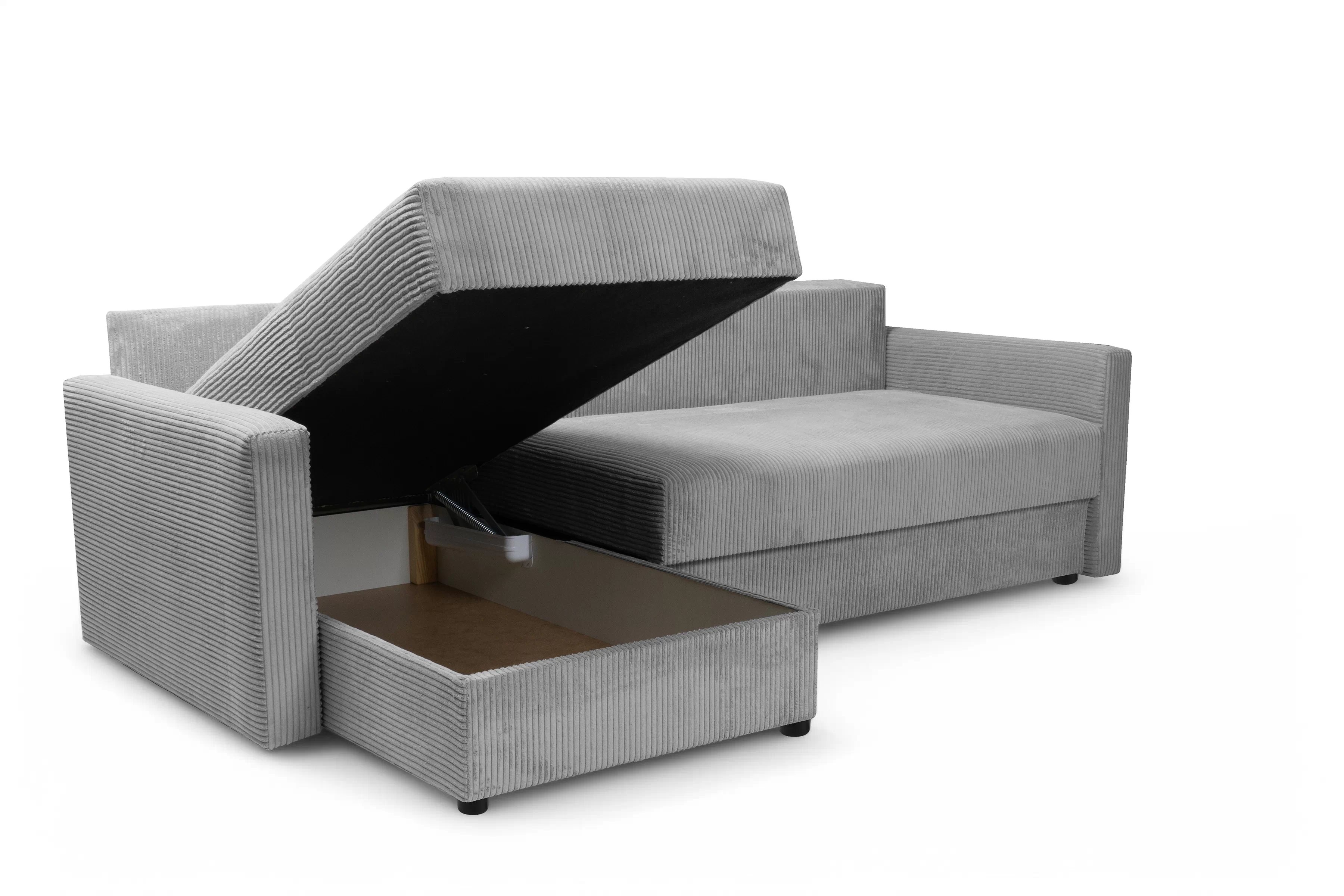 Rozkladacia rohová sedacia súprava Laveris univerzálna - sivý menčester Lincoln 86 Rohová sedacia súprava Laveris rozkladany uniwersalny prawo/Ľavá strana - šedý MENČESTER Lincoln 86