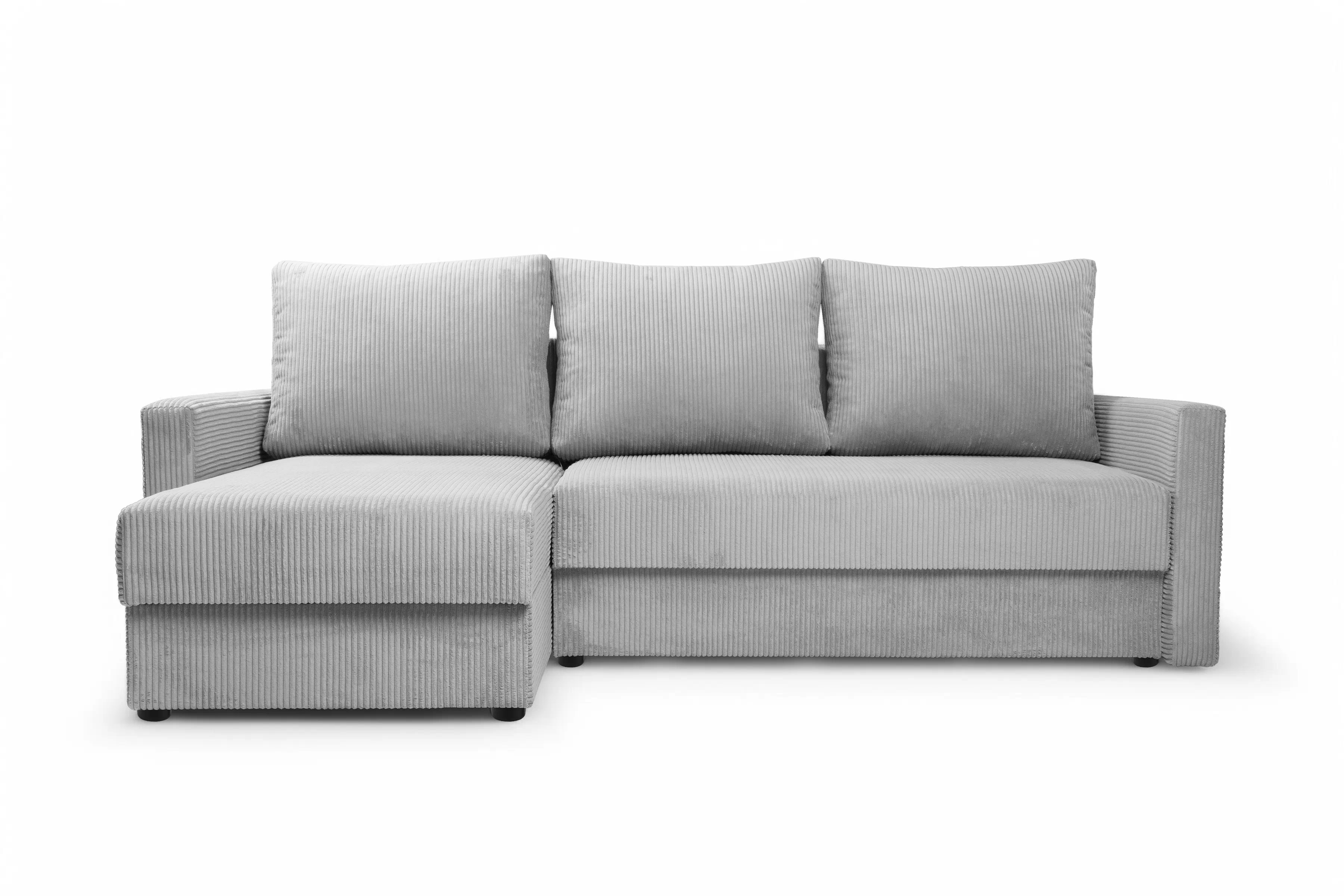 Rozkladacia rohová sedacia súprava Laveris univerzálna - sivý menčester Lincoln 86 Rohová sedacia súprava Laveris rozkladany uniwersalny prawo/Ľavá strana - šedý MENČESTER Lincoln 86