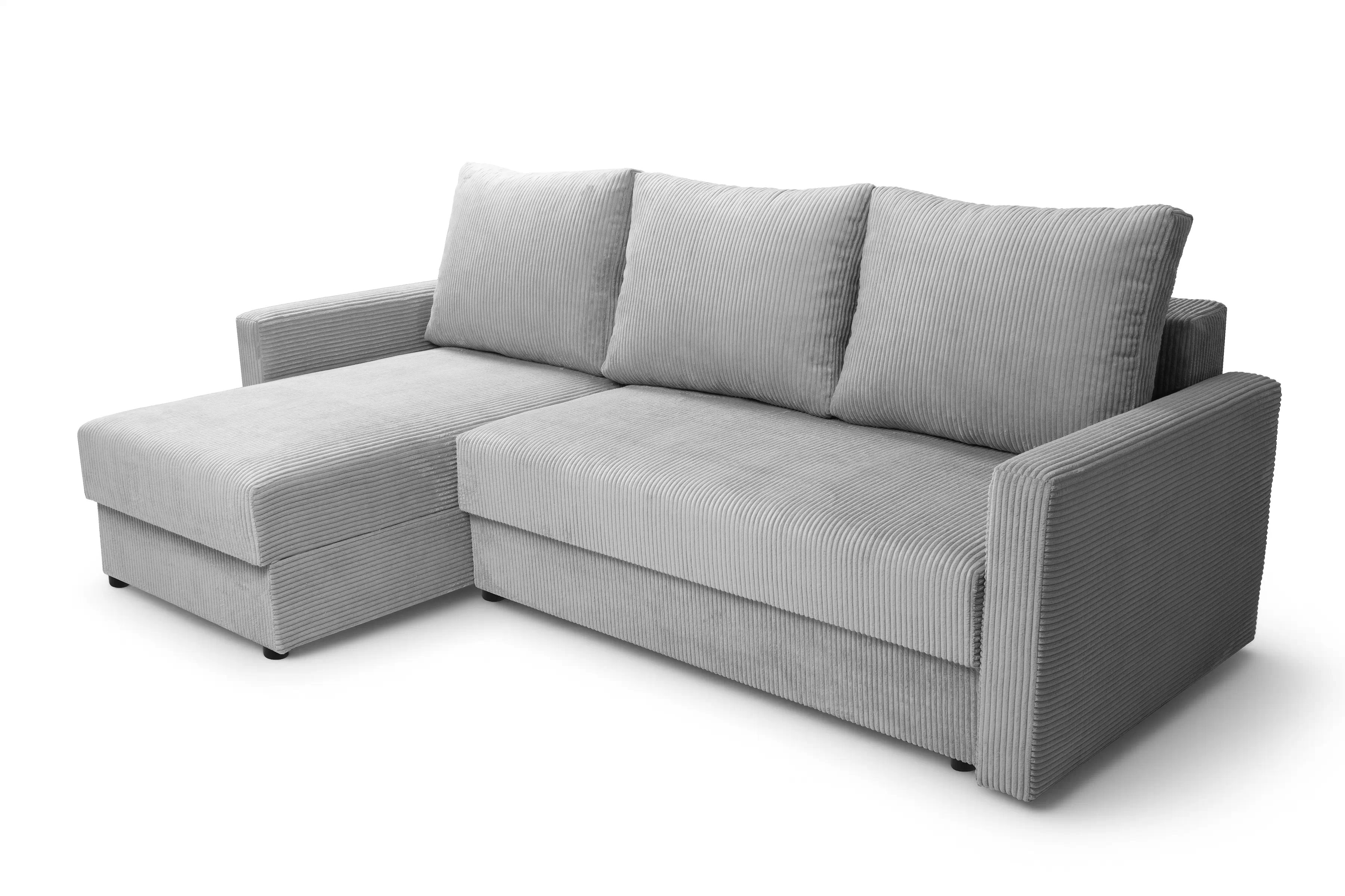 Rozkladacia rohová sedacia súprava Laveris univerzálna - sivý menčester Lincoln 86 Rohová sedacia súprava Laveris rozkladany uniwersalny prawo/Ľavá strana - šedý MENČESTER Lincoln 86