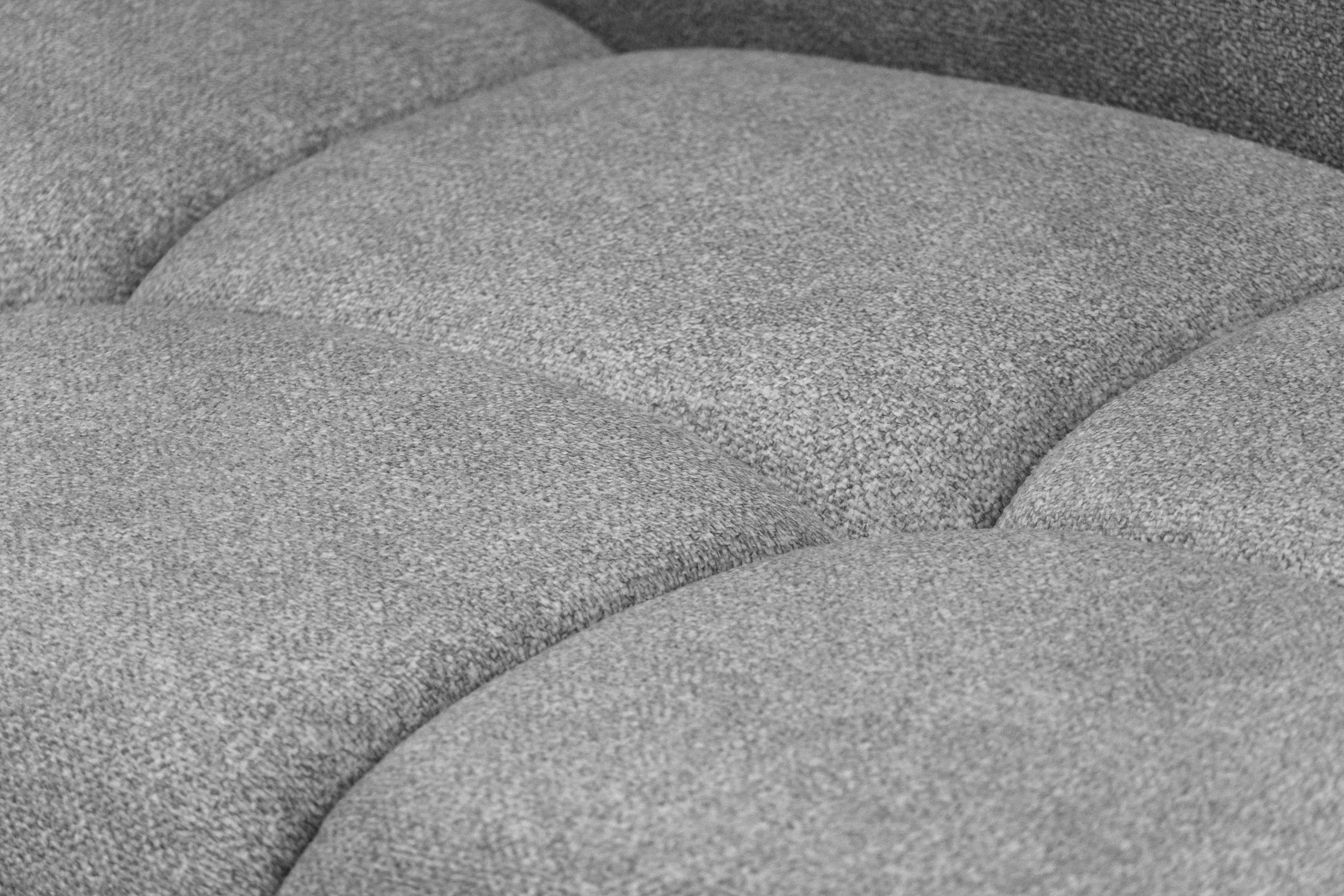 Rohová sedačka Lerio ľavá s funkciou spania - svetlosivý hydrofóbny textil Blur 18 Rohová sedacia súprava Lerio Ľavá strana s funkciou spánku - jasno šedá dzianina hydrofobowa Blur 18