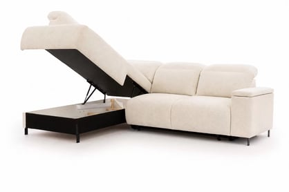 Narożnik lewostronny Magnis L z funkcją spania i bokiem ze schowkiem / nogi proste Rohová sedací souprava levá Magnis L rozkládací i bokiem s úložným prostorem / Nohy Jednoduché
