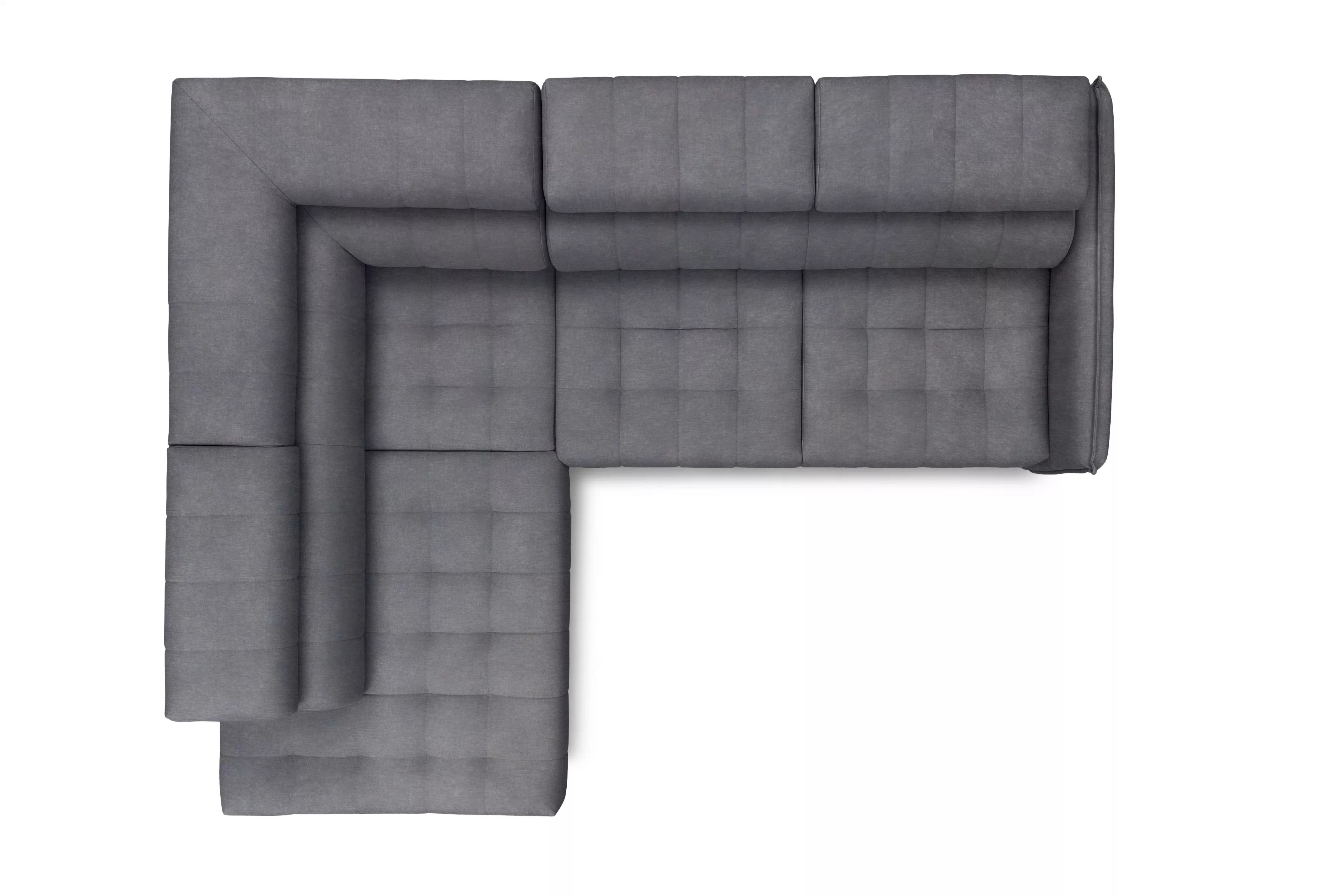 Rohová sedacia súprava ľavá rozkladacia Elarias L - šedý zamat ľahkočistiaci Cloud 82 Rohová sedacia súprava Ľavá strana s funkciou spánku Elarias L - šedý velúr ľahkočistiaci Cloud 82