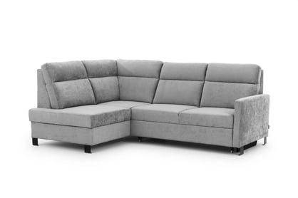 Rohová pohovka Loario L levostranná s úzkou područkou - šedý šenil Perfect Harmony 80