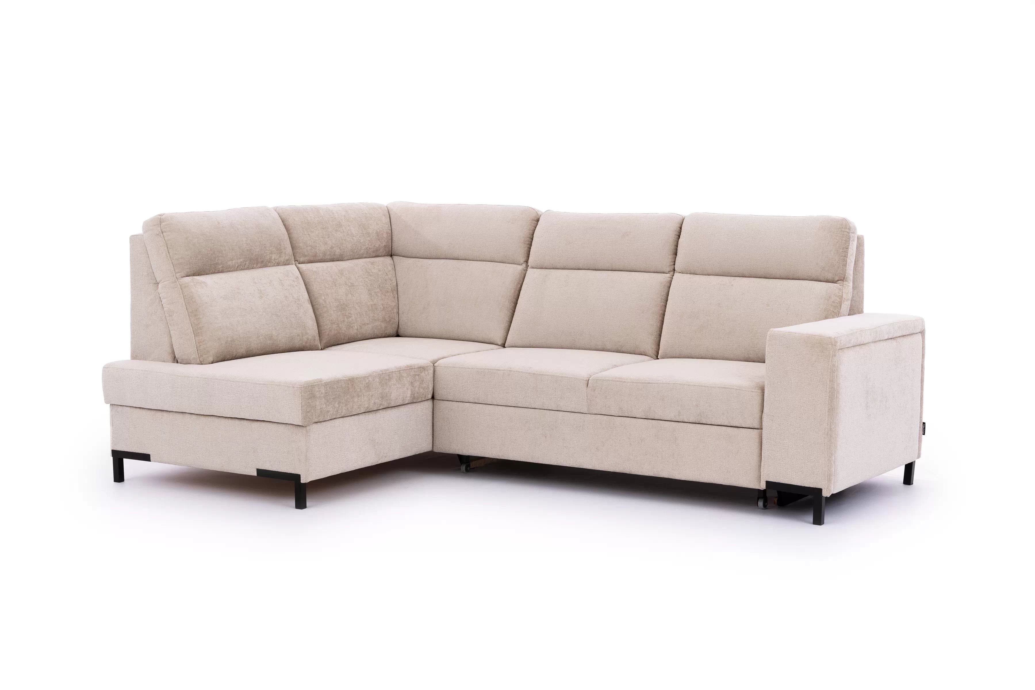 Rohová sedacia súprava Loario L ľavá so širokým bokom - béžový šenil Perfect Harmony 07 Rohová sedacia súprava Loario L Ľavá strana z szerokim bokiem - béžový šenil Perfect Harmony 07