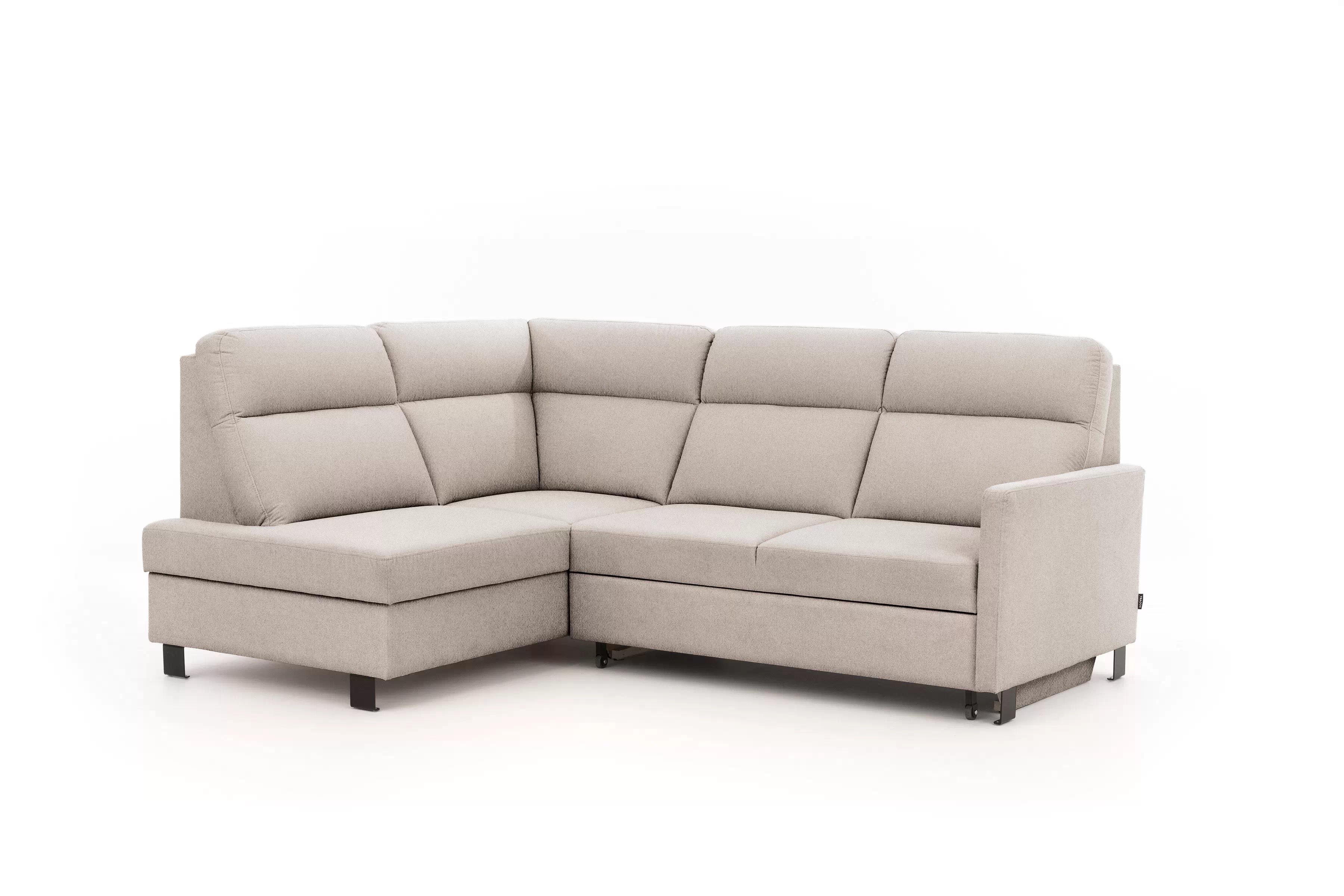 Rohová sedačka Loario L ľavá s úzkym bokom - tmavohnedý šenil Vibe 08 Rohová sedacia súprava Loario L Ľavá strana z waskim bokiem - tmavý béžový šenil Vibe 08